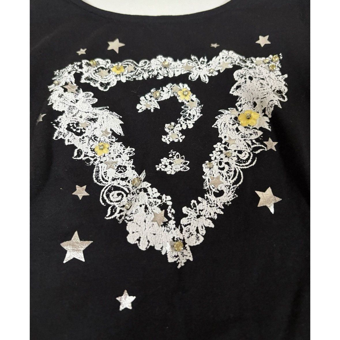Guess Guess Black Question Mark Logo Shirt Top Blouse Size S 🖤✨ Size S / US 4 / IT 40 - 3 Thumbnail