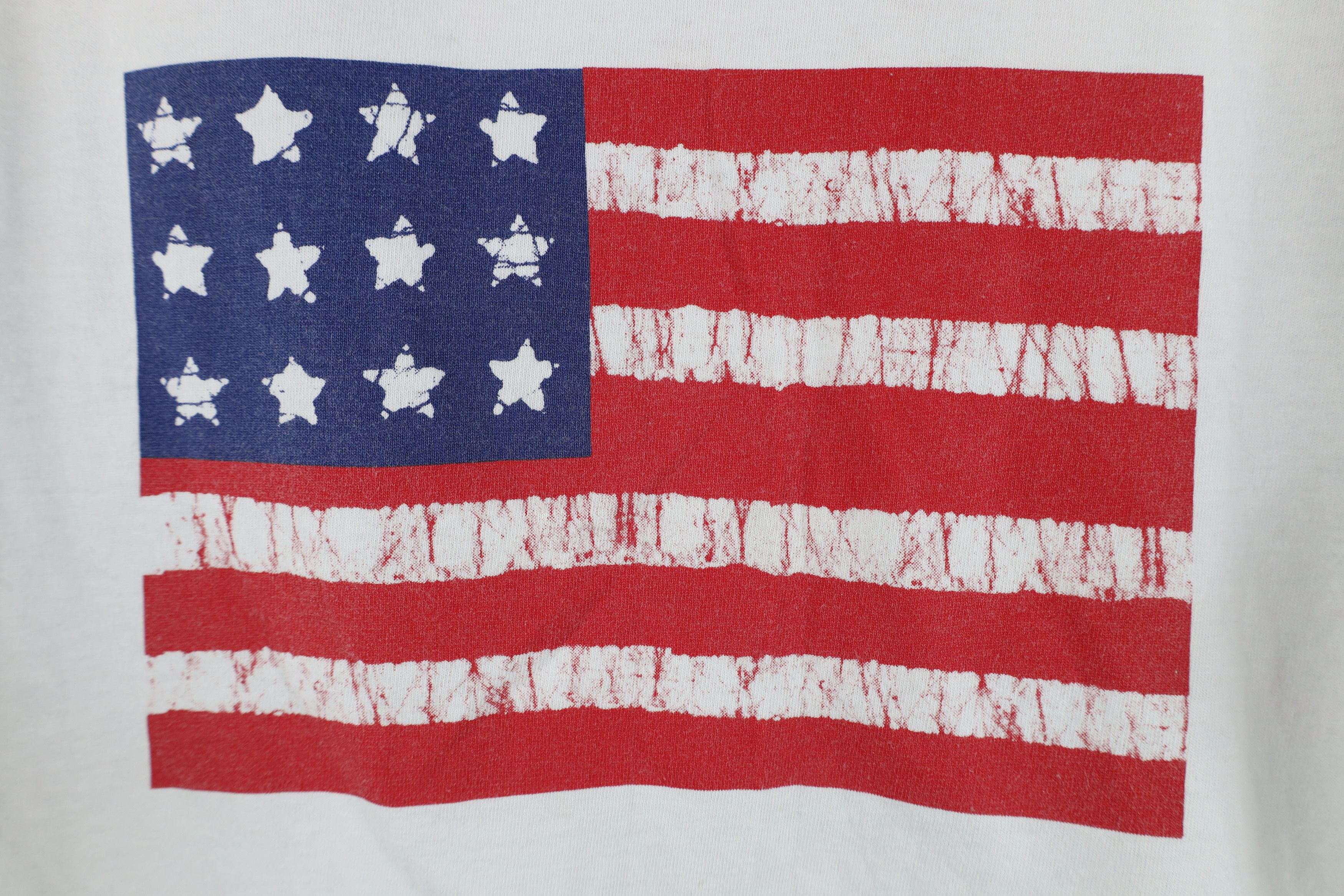 Vintage Vintage 90s Winery USA Flag Cropped Short Sleeve T-Shirt USA Size M / US 6-8 / IT 42-44 - 4 Thumbnail