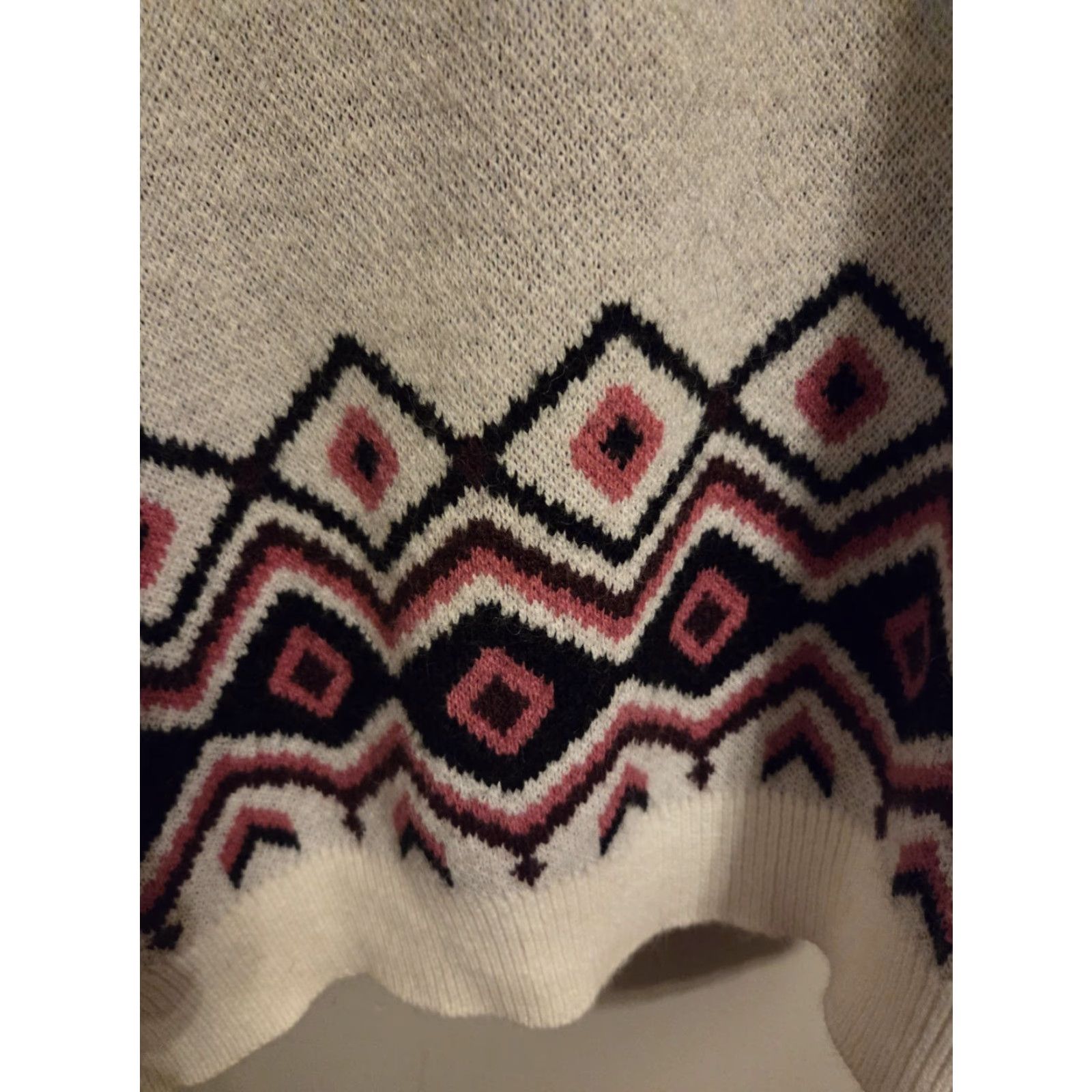 Torrid Torrid Sweater Fair Isle Wide Neckline Pullover 3X 3X Multicolor Crew Long Sleeve Acrylic Nylon Machine Washable Casual Womens Size XXL / US 16-18 / IT 52-54 - 3 Thumbnail