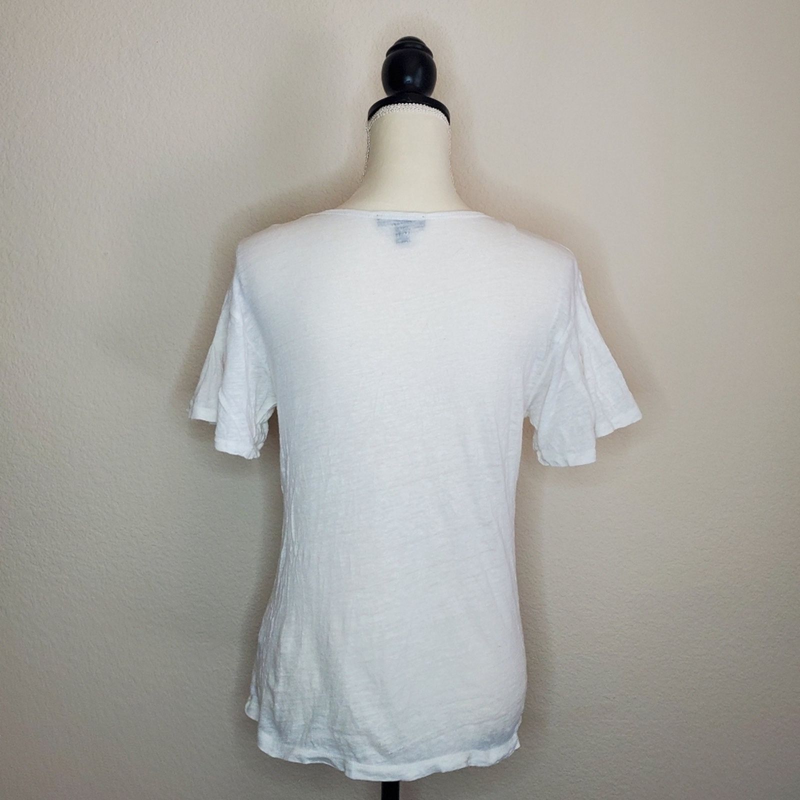 J.Crew J. Crew Linen Bell Sleeve Top Small Size S / US 4 / IT 40 - 3 Thumbnail