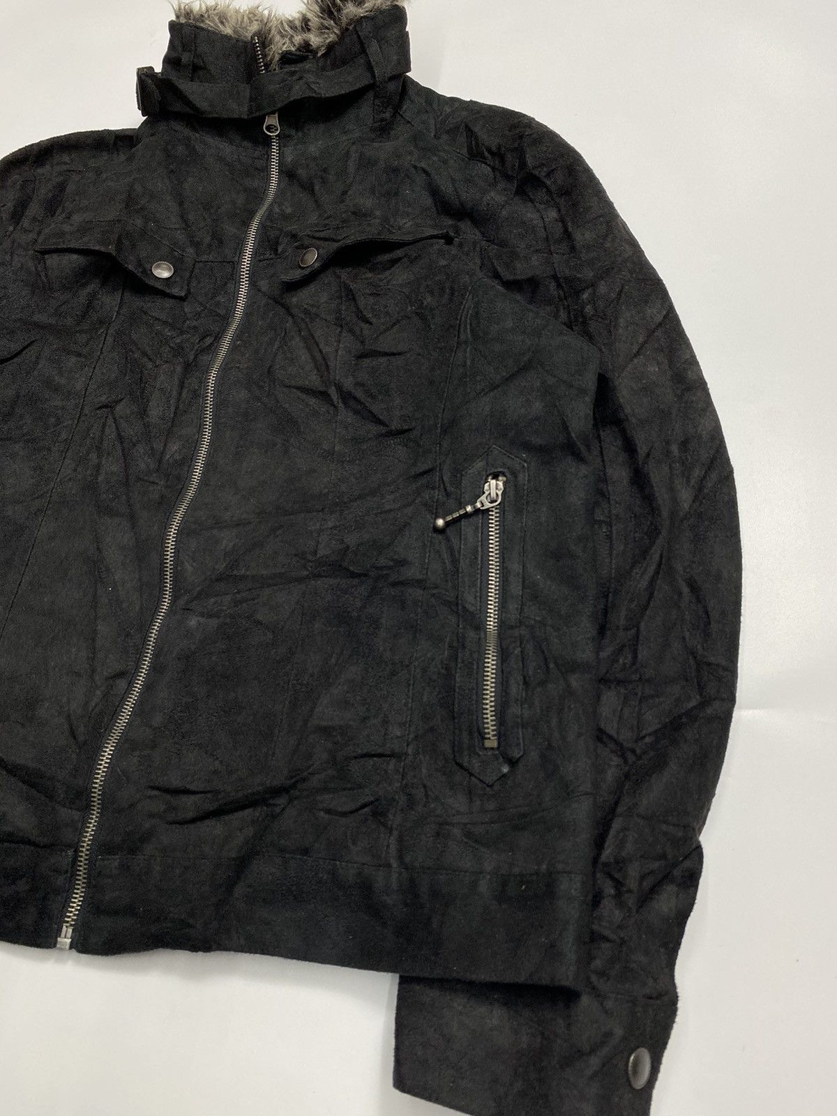 If Six Was Nine Fur jacket bono laform suede ifsixwasnine style Size US L / EU 52-54 / 3 - 4 Thumbnail
