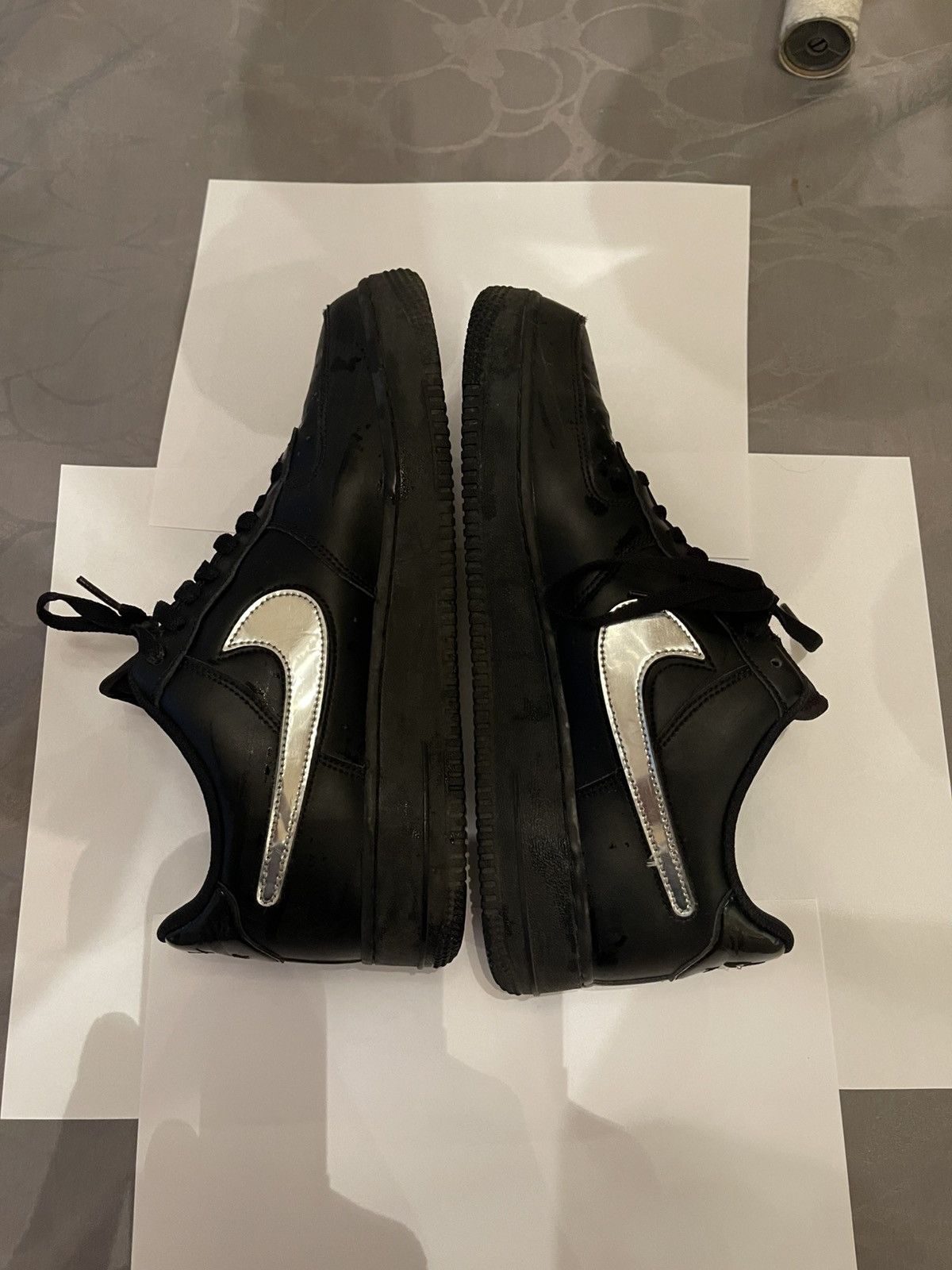 Nike Airforce 1 removable swoosh Size US 10 / EU 43 - 1 Thumbnail