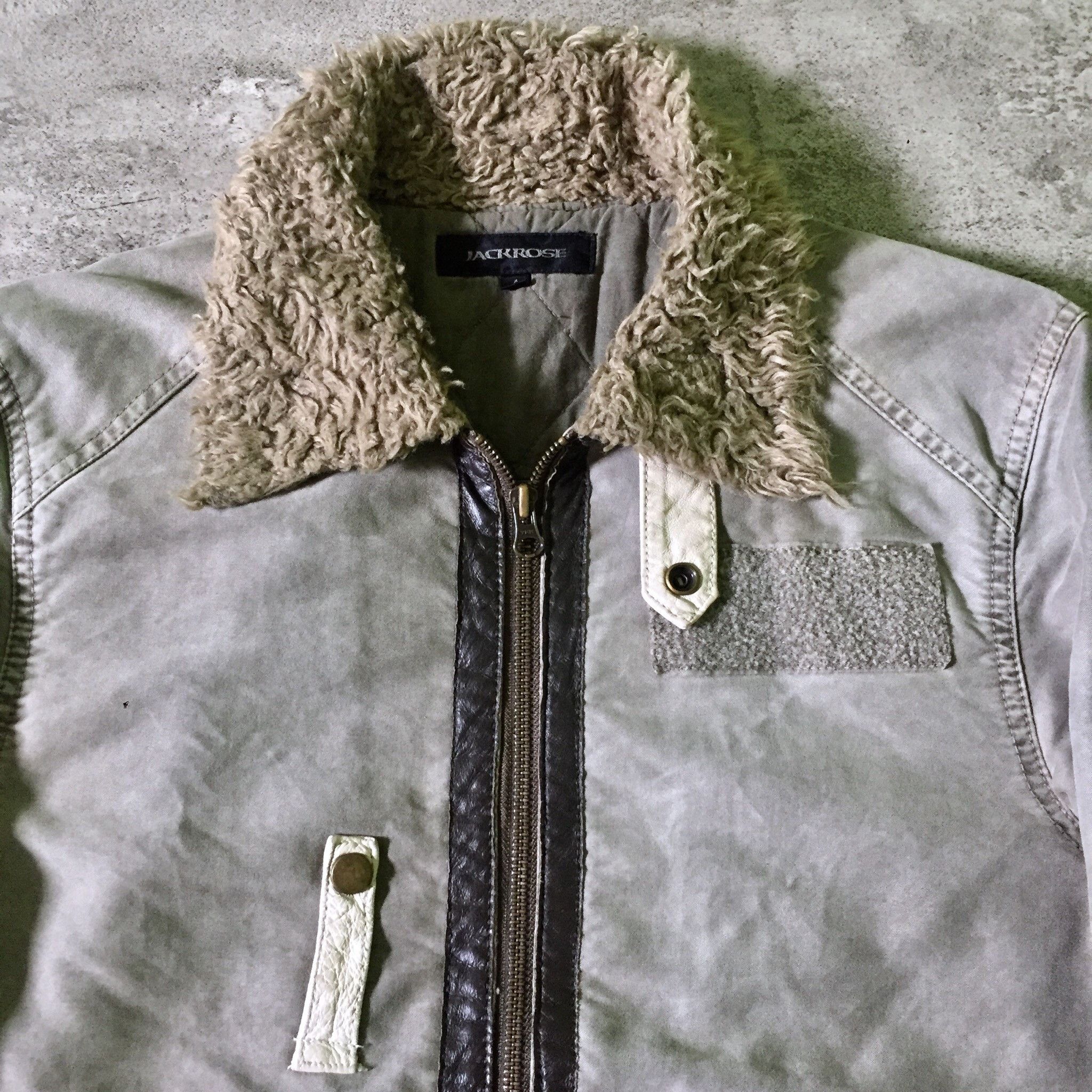 If Six Was Nine Jackrose Fur Stone Wash Avant Garde Jacket Japanese Size US M / EU 48-50 / 2 - 2 Thumbnail