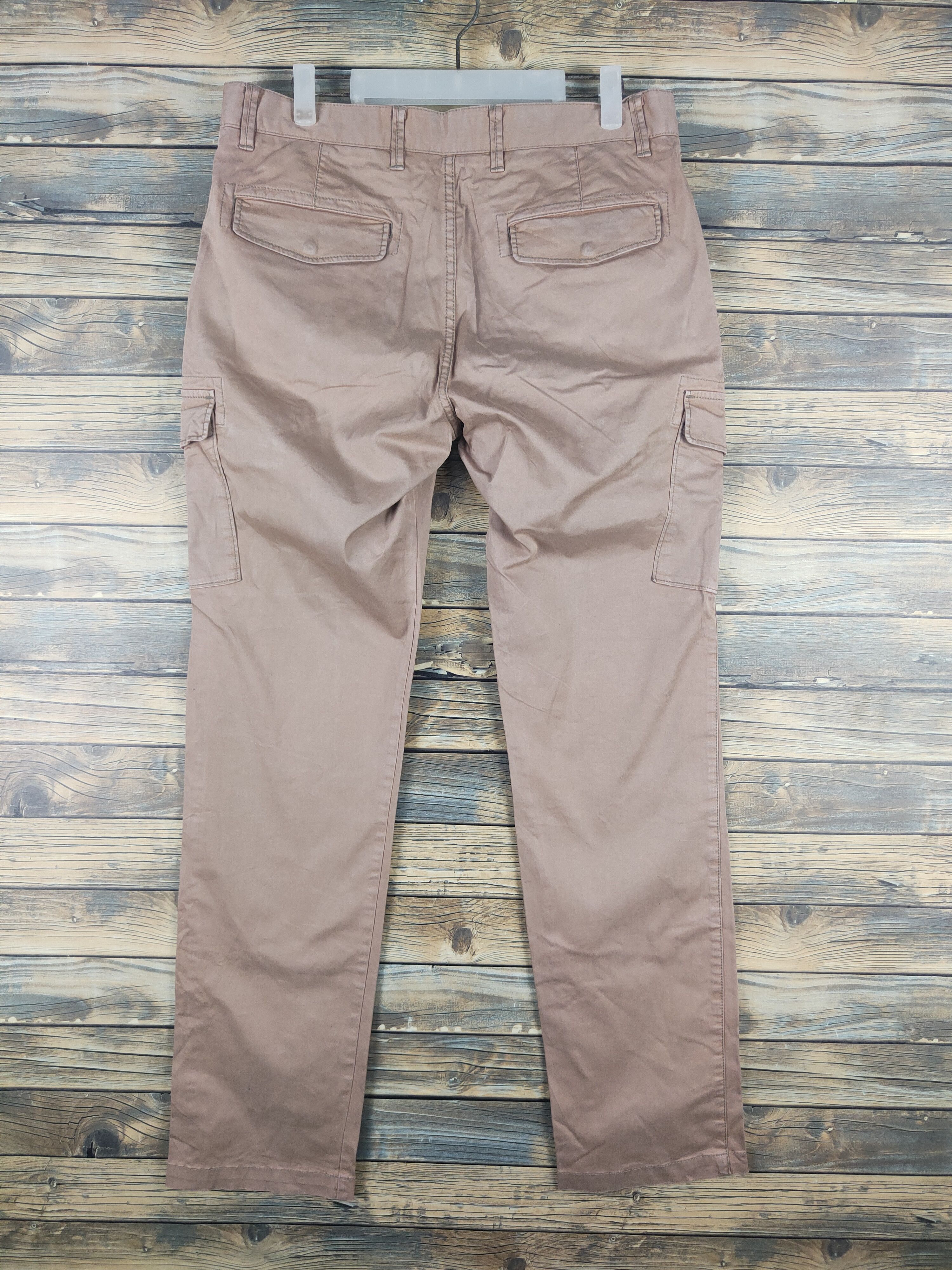 Japanese Brand DL Uniqlo Light Brown Multipocket Tactical Cargo Pants #1529 Size US 32 / EU 48 - 7 Thumbnail