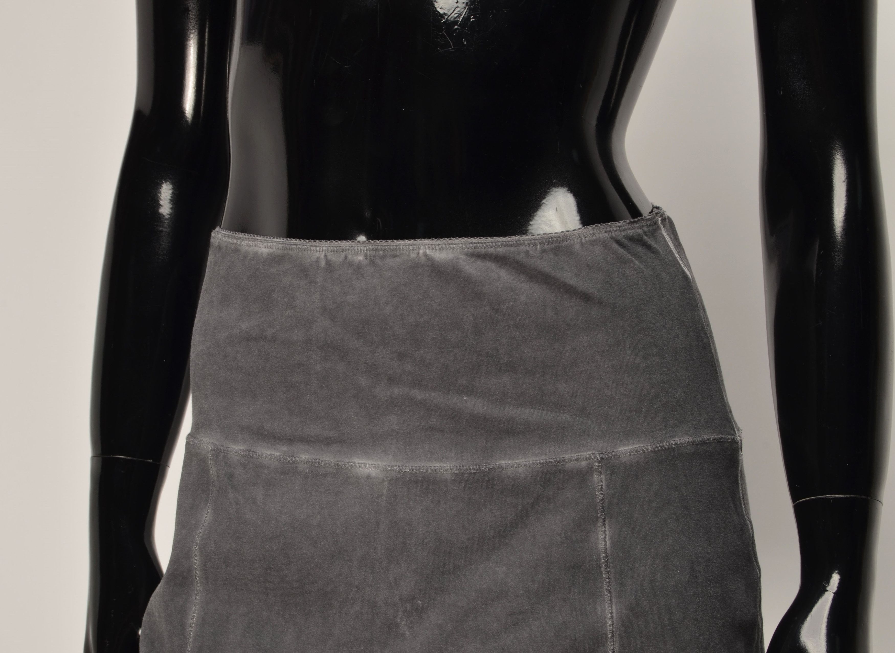 Designer × Vintage Vintage Tredy Y2K Fairy Cottage Gray Mini Skirt Size 25" / US 0 / IT 36 - 2 Thumbnail