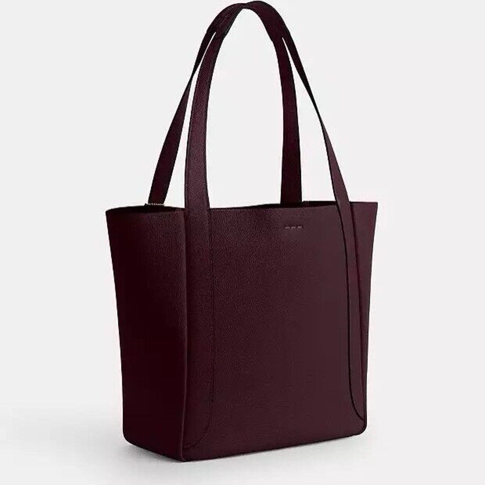 Coach NWT COACH Hadley Tote Bag CV996 Pebbled Leather/Gold/Merlot Size ONE SIZE - 7 Thumbnail