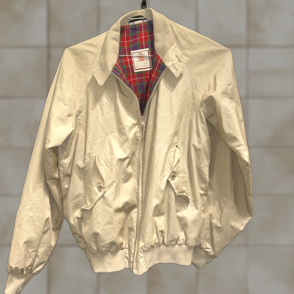 Vintage VINTAGE Four Climes Bomber Jacket Made In England Blanket Lined Med Large Beige Size US L / EU 52-54 / 3 - 1 Thumbnail