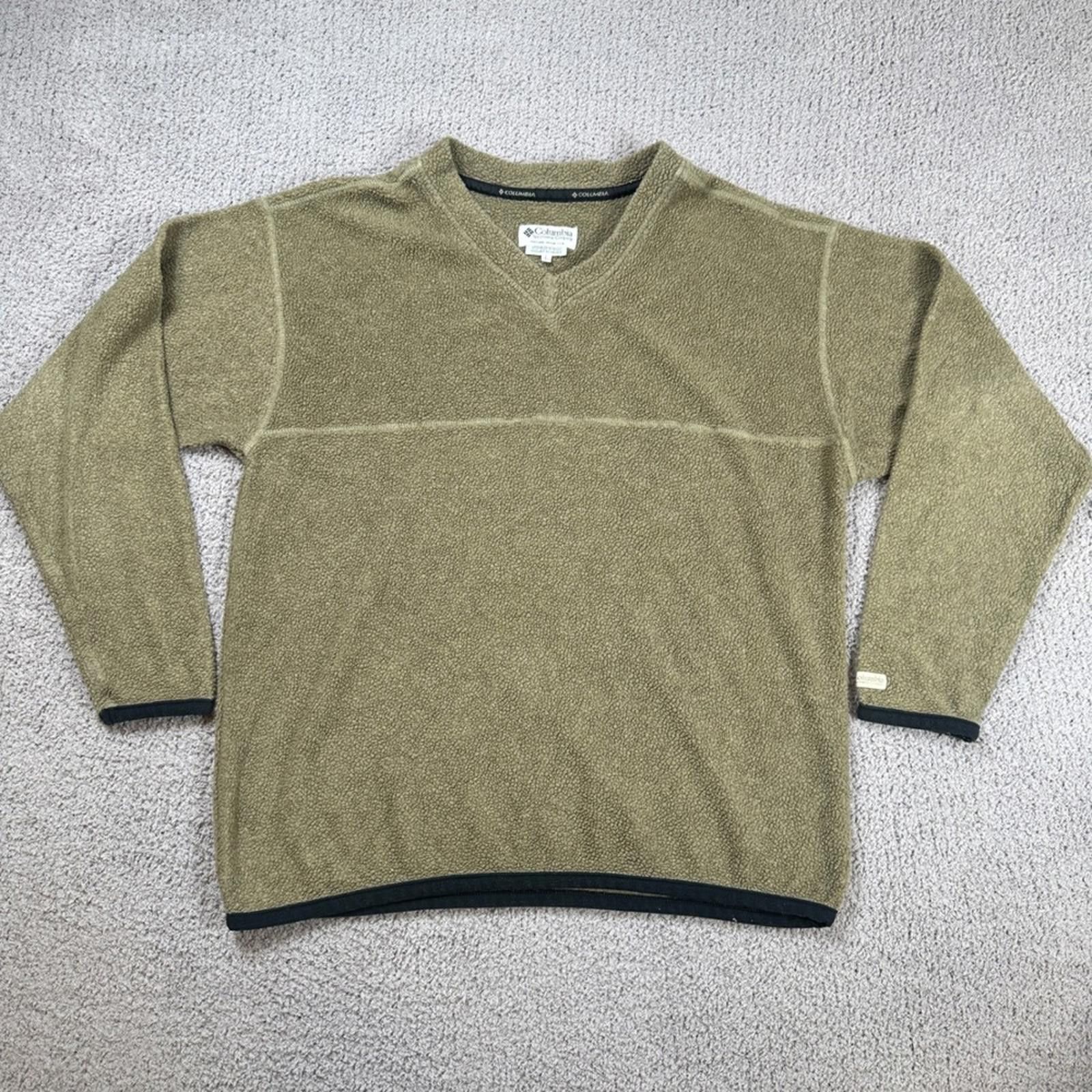 Columbia Vintage Columbia Sherpa Fleece Pullover Men L Green V Neck Size US L / EU 52-54 / 3 - 1 Thumbnail
