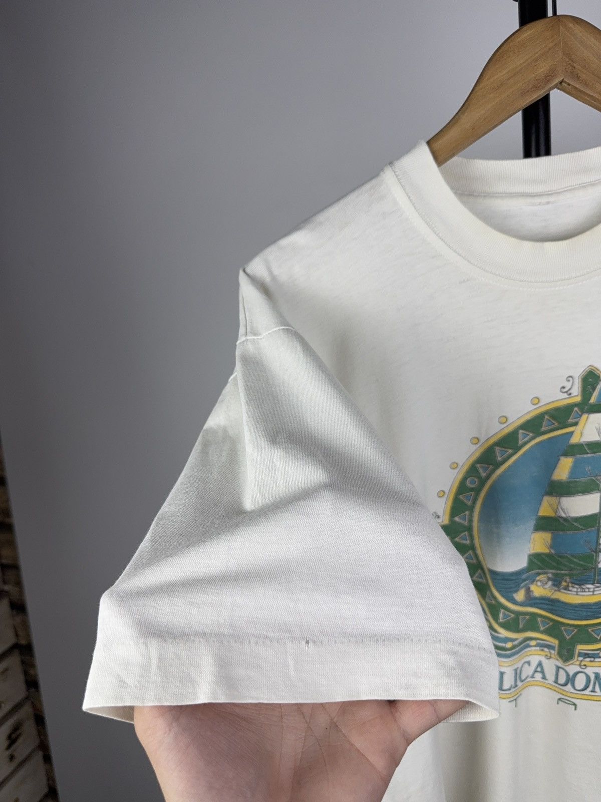 Other Vintage 90s Dominican Republic Getaway Tee Sailboat Print Size US M / EU 48-50 / 2 - 3 Thumbnail