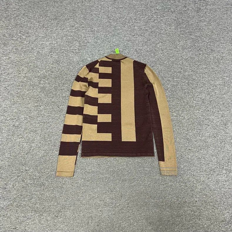 Hermes Hermes Colorblocked Striped Silk Crewneck Knit Size XS / US 0-2 / IT 36-38 - 2 Thumbnail