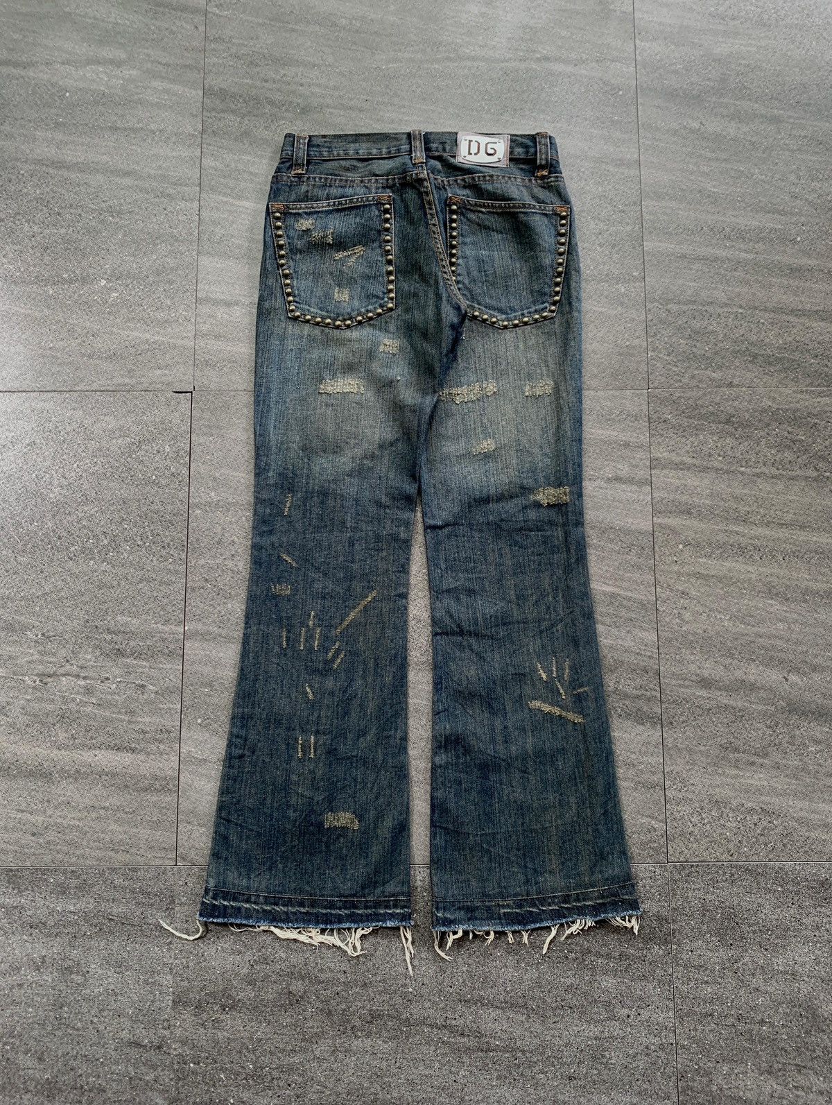 Dolce & Gabbana FREE TAX! Forever Studded Flared Denim Jeans Size US 28 / EU 44 - 8 Thumbnail