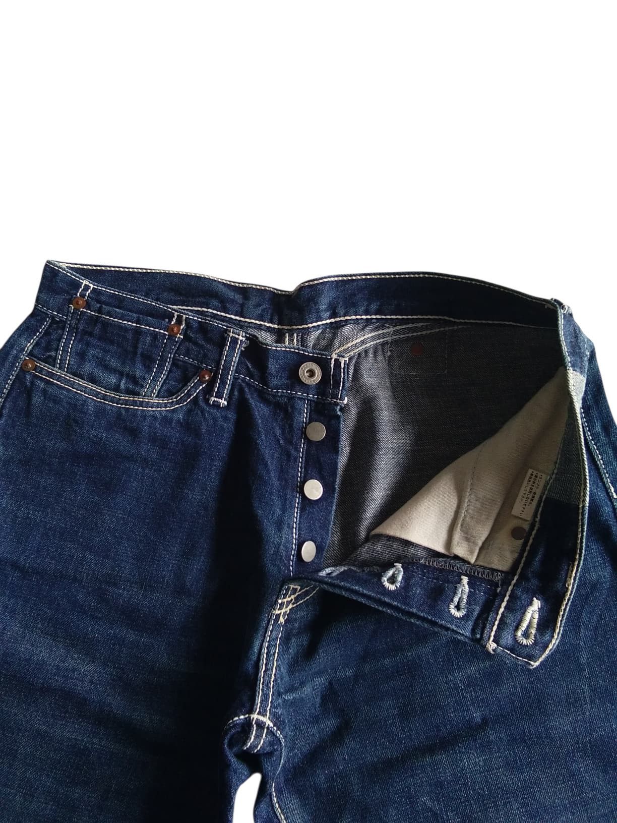 Japanese Brand × Kapital × Vintage RARE💥BURGLAR SELVEDGE BUCKLE BACK JAPANESE DENIM Size US 31 - 13 Thumbnail