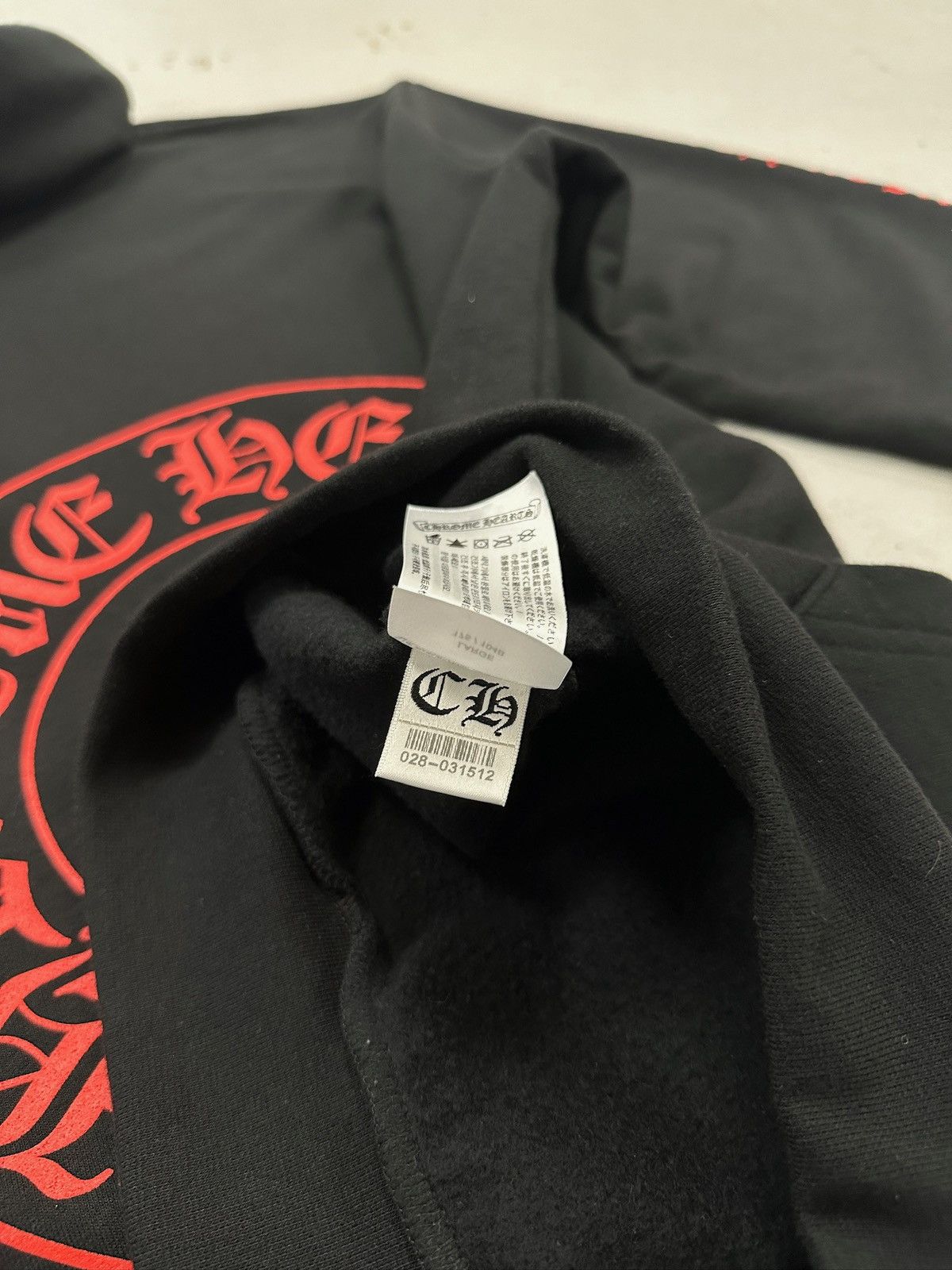 Chrome Hearts Chrome Hearts Horseshoe Logo Hoodie Black Red Size US L / EU 52-54 / 3 - 7 Thumbnail