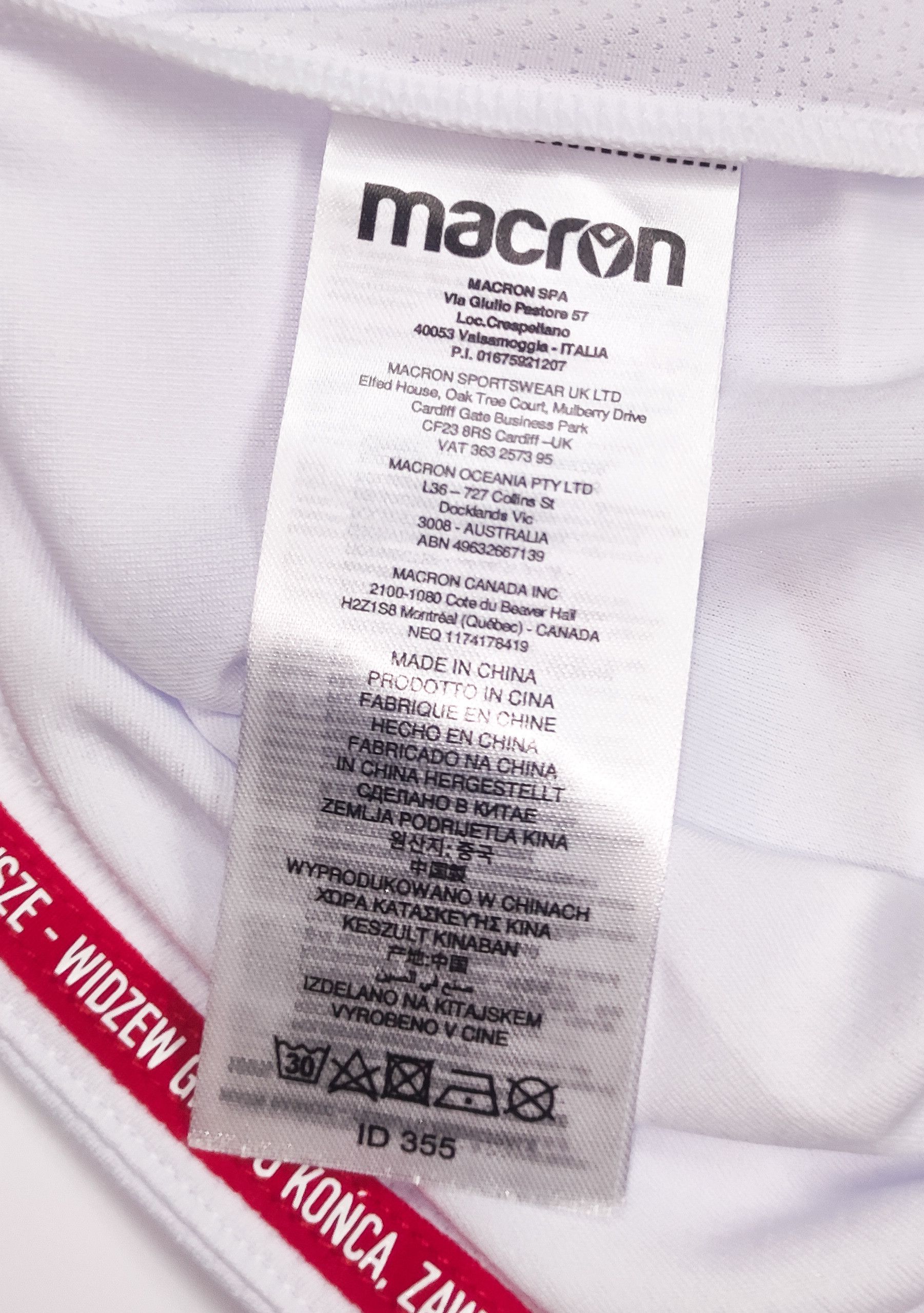Macron BNWT Widzew Łódź 2023 2024 Macron Special Shirt Kit Jersey Size US XL / EU 56 / 4 - 6 Thumbnail