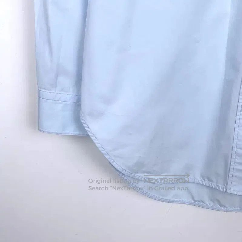 Burberry Burberry Light Blue Cotton Men's Shirt. Size US S / EU 44-46 / 1 - 4 Thumbnail