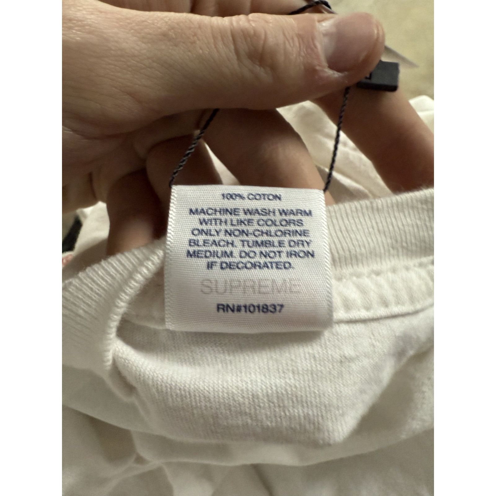 Supreme Supreme Yoga Tee White Used Medium Size US M / EU 48-50 / 2 - 3 Thumbnail