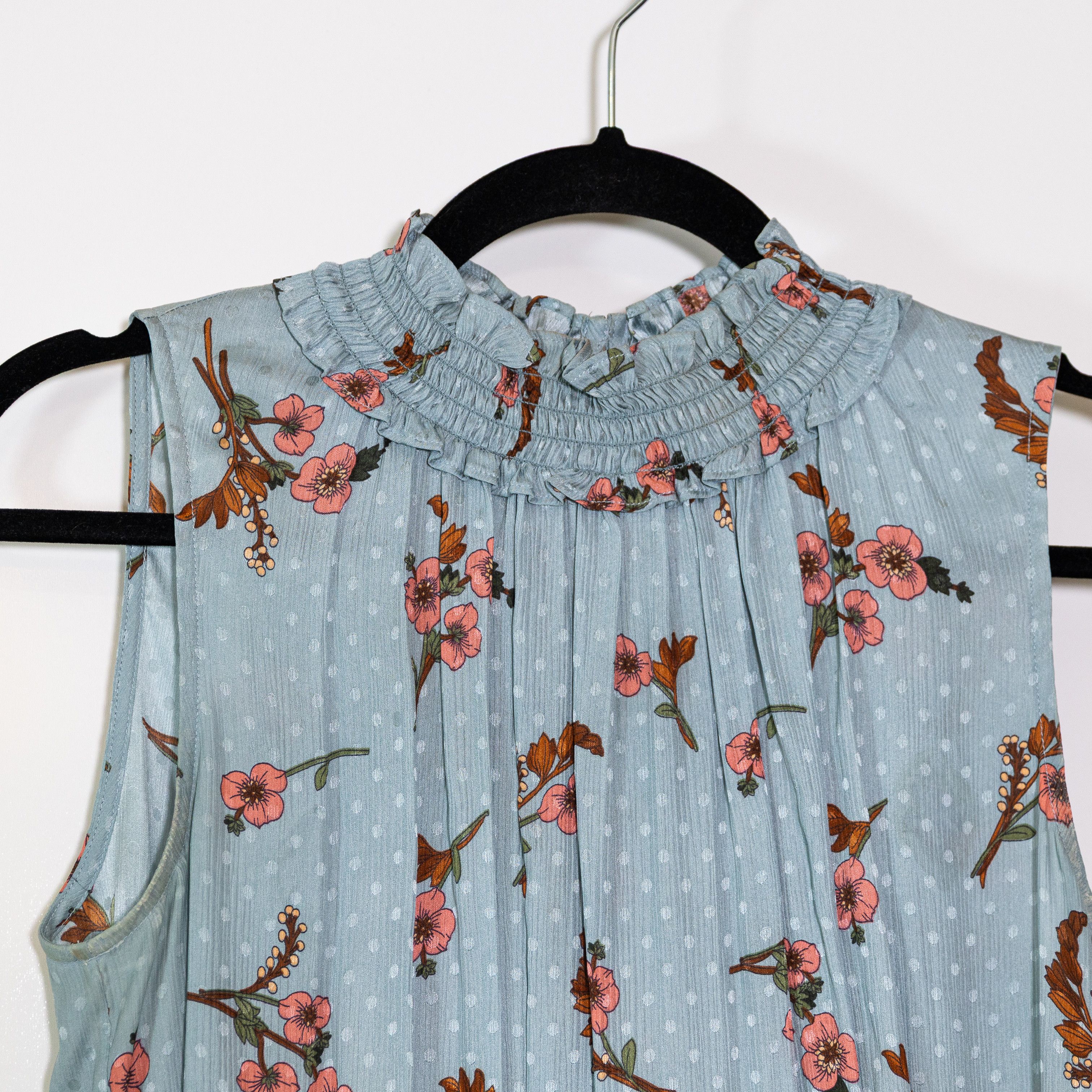 Rebecca Taylor Rebecca Taylor Silk Chiffon Smocked Neck Size XS / US 0-2 / IT 36-38 - 2 Thumbnail
