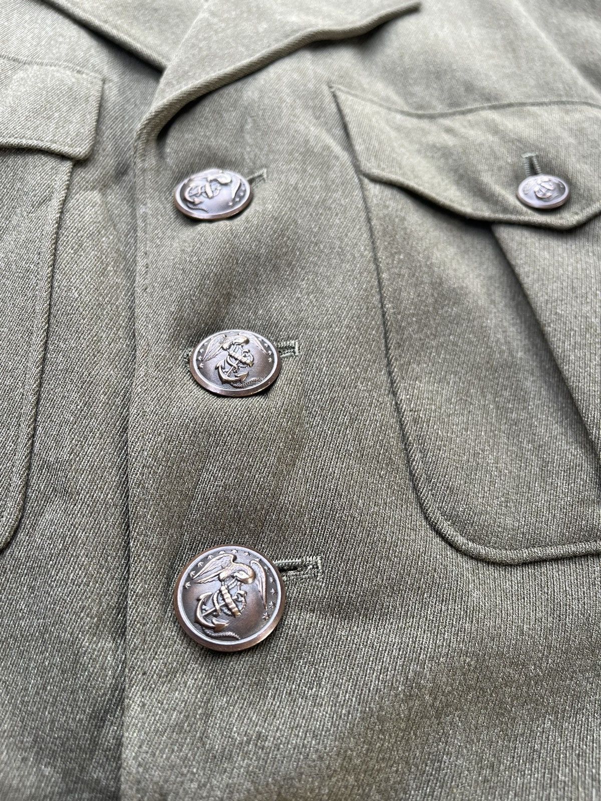 Vintage 🔥Vintage 1953s WW2 USMC Marine Corps Military Coat/Jacket Size US S / EU 44-46 / 1 - 11 Thumbnail