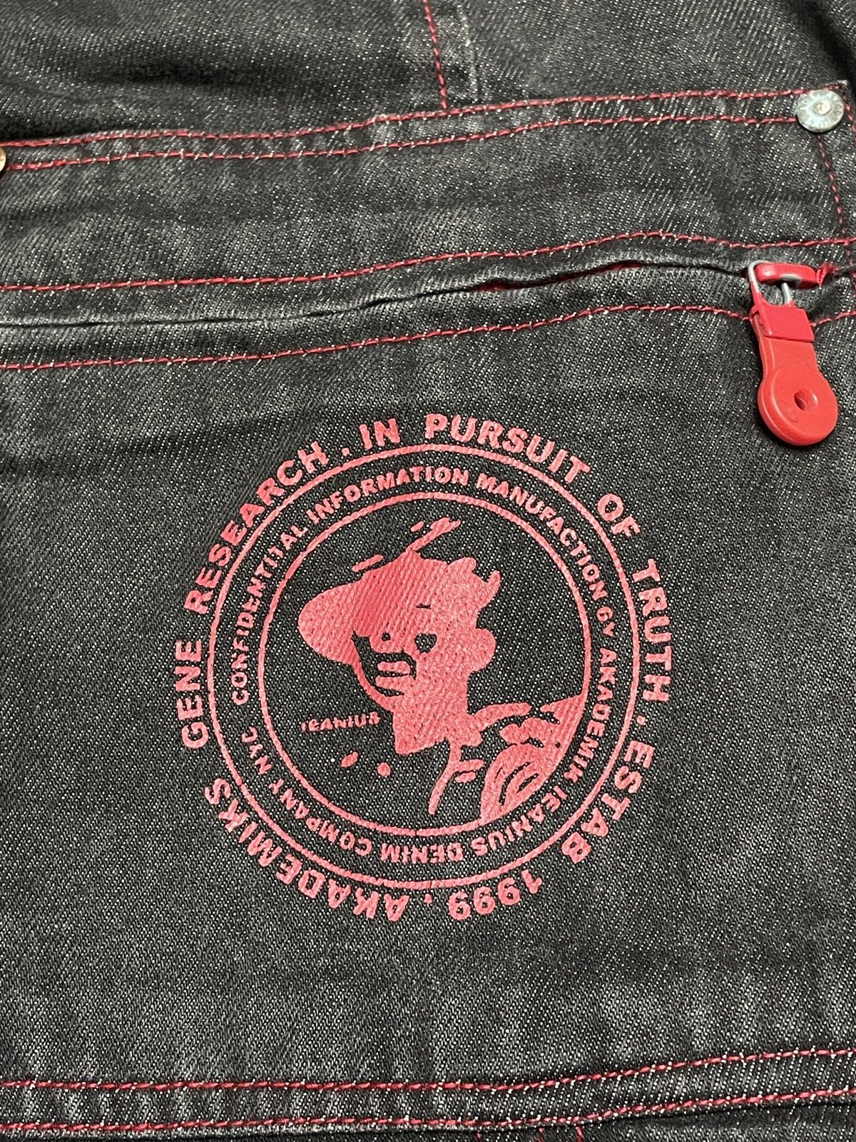 Akademiks Rare Design Vintage Brand Akademiks Baggy Jeans 1990s Size US 34 / EU 50 - 10 Thumbnail