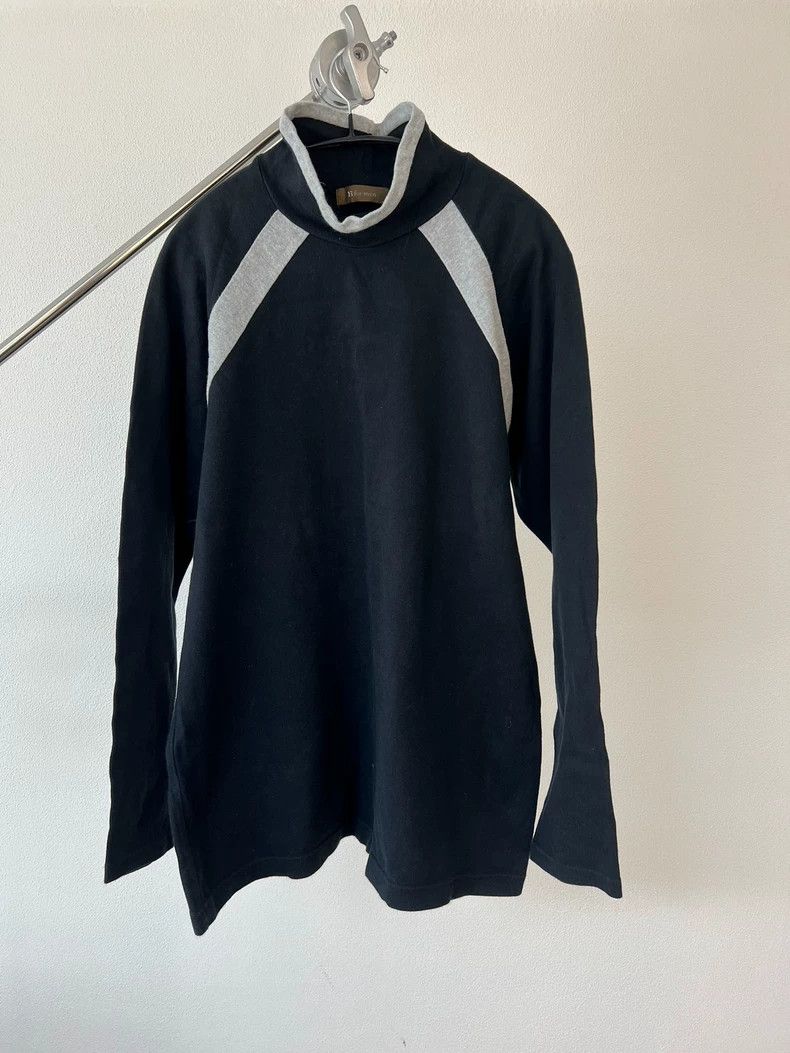 Yohji Yamamoto yohji yamamoto Color-block knit sweatshirt 2503-Nextarrow Size US L / EU 52-54 / 3 - 1 Thumbnail