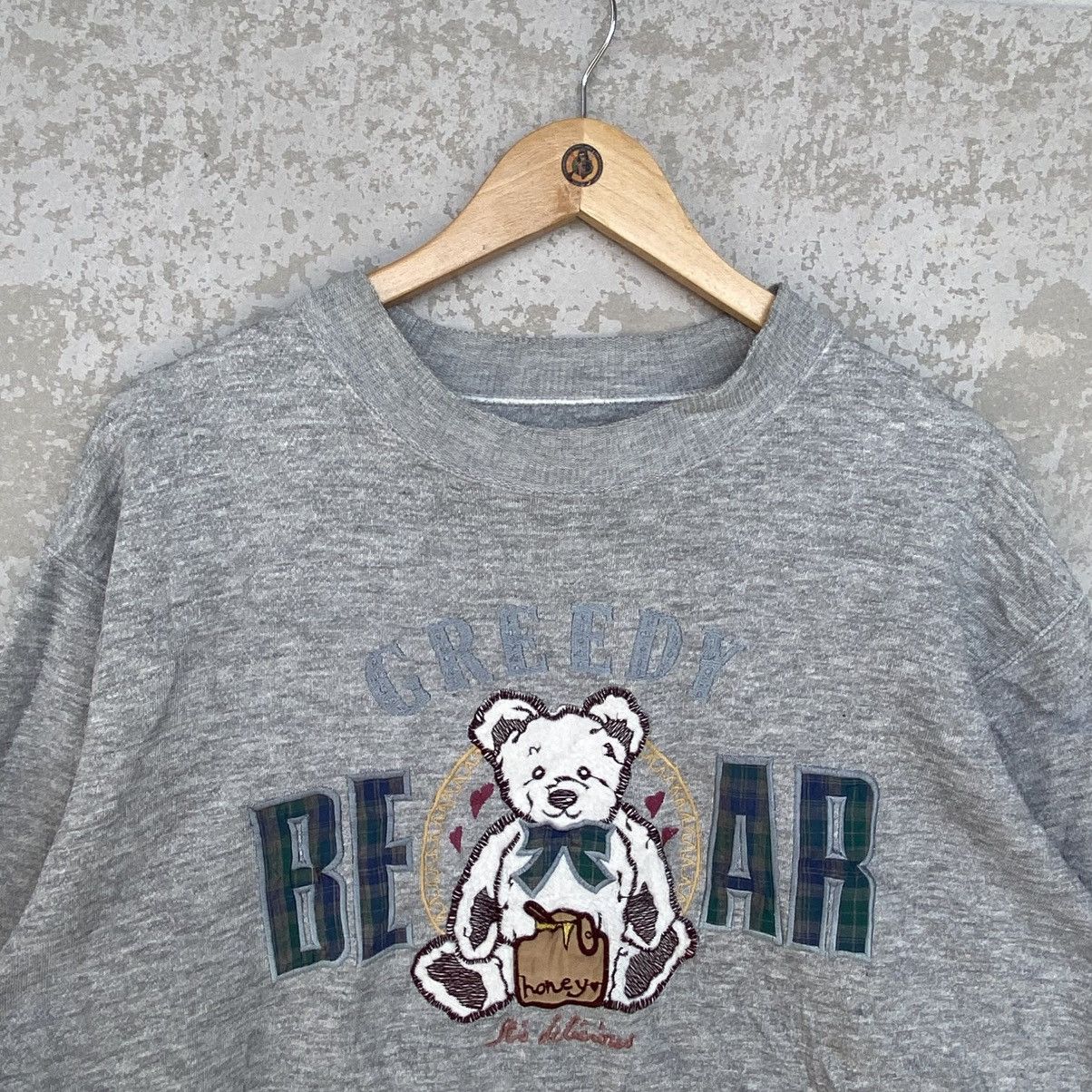 Other Vintage Greedy Bear Big Printed Crewneck Sweatshirt Gray SzM Size M / US 6-8 / IT 42-44 - 4 Thumbnail