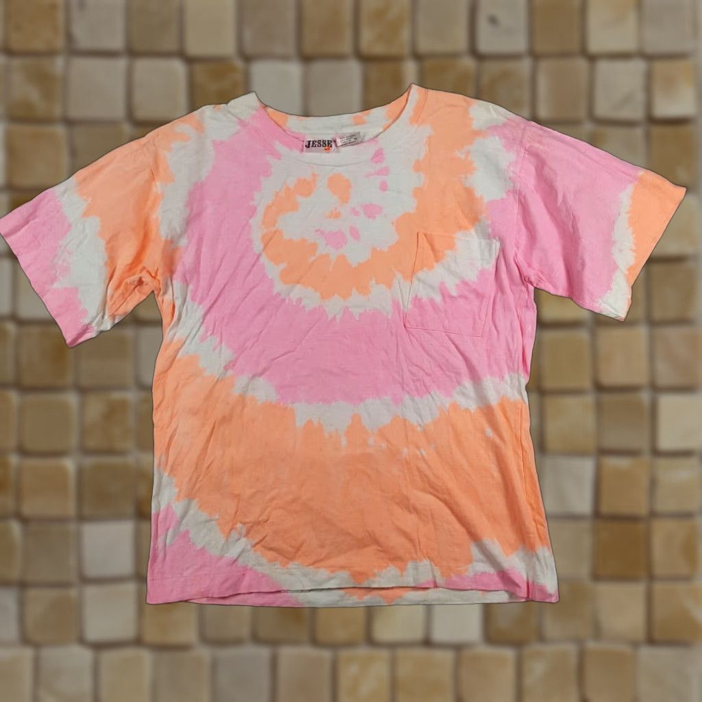 Vintage VINTAGE Jesse Men's T-Shirt S Pink Pastel Tie-Dye Swirl Hippie 90s Retro Y2K Size US S / EU 44-46 / 1 - 1 Thumbnail