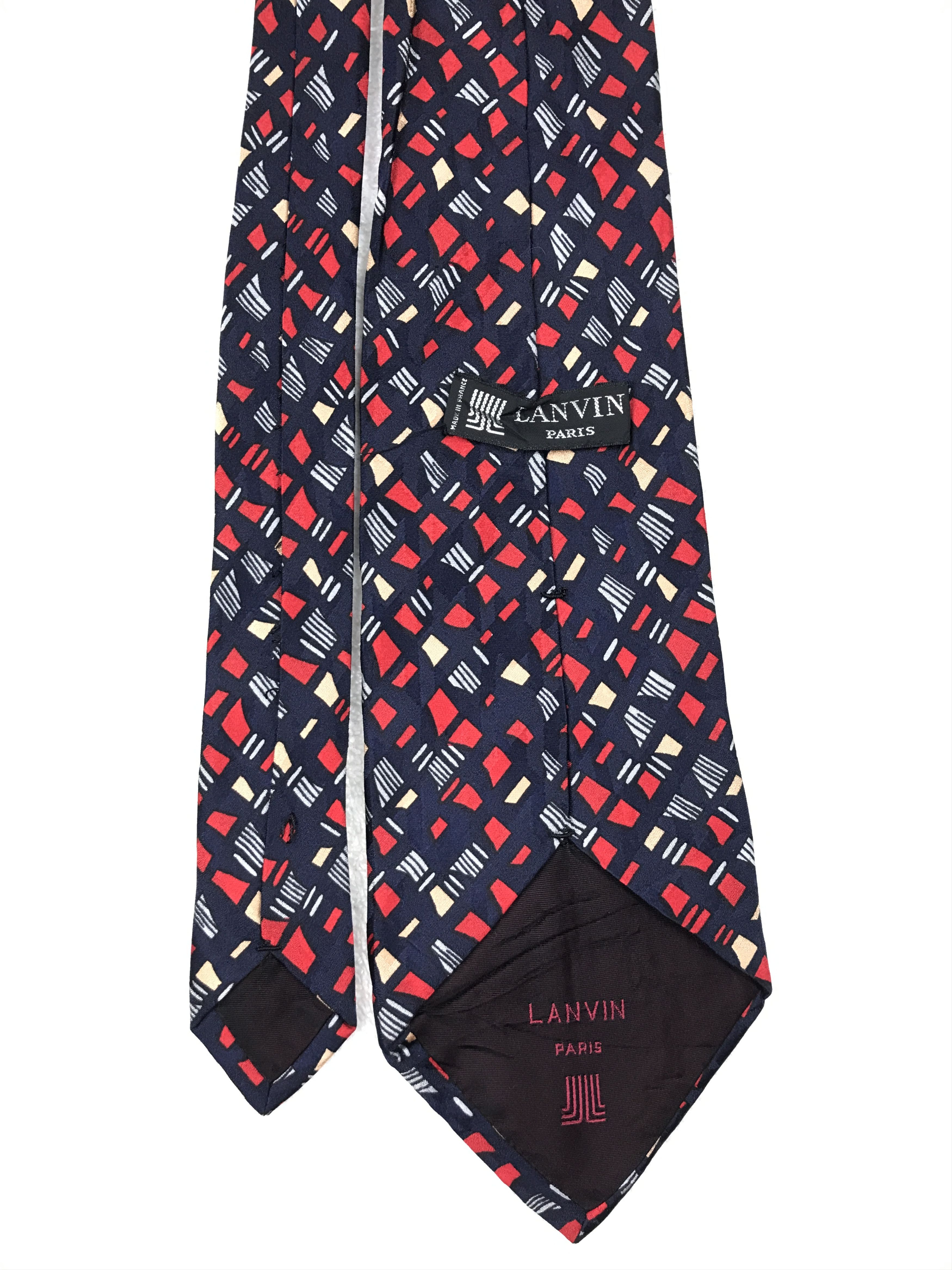 Designer × Lanvin × Vintage Vintage Lanvin Silk Necktie Size ONE SIZE - 4 Thumbnail