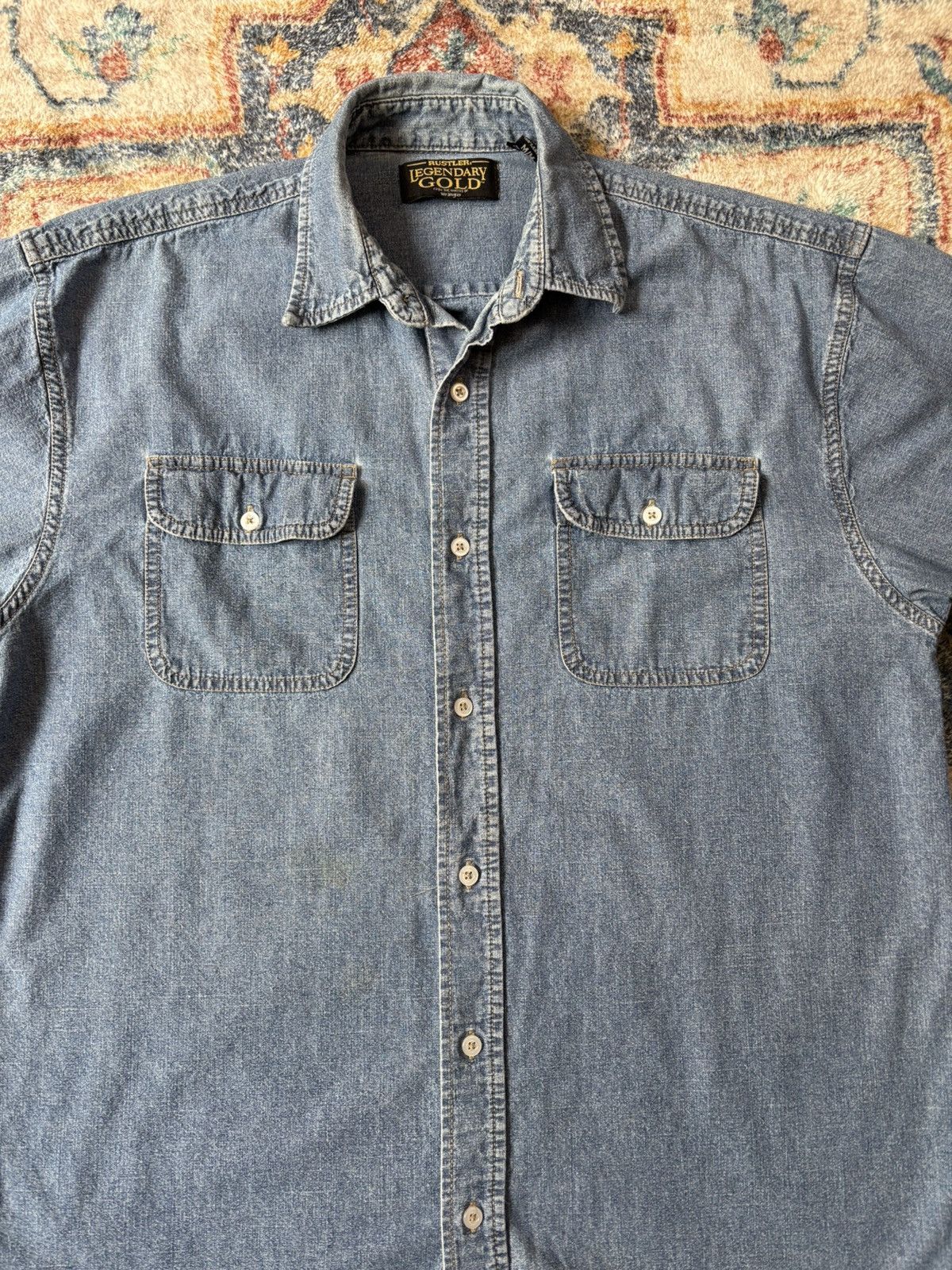 Vintage Vintage Rustler Denim Button-up Shirt Medium Size US M / EU 48-50 / 2 - 4 Thumbnail