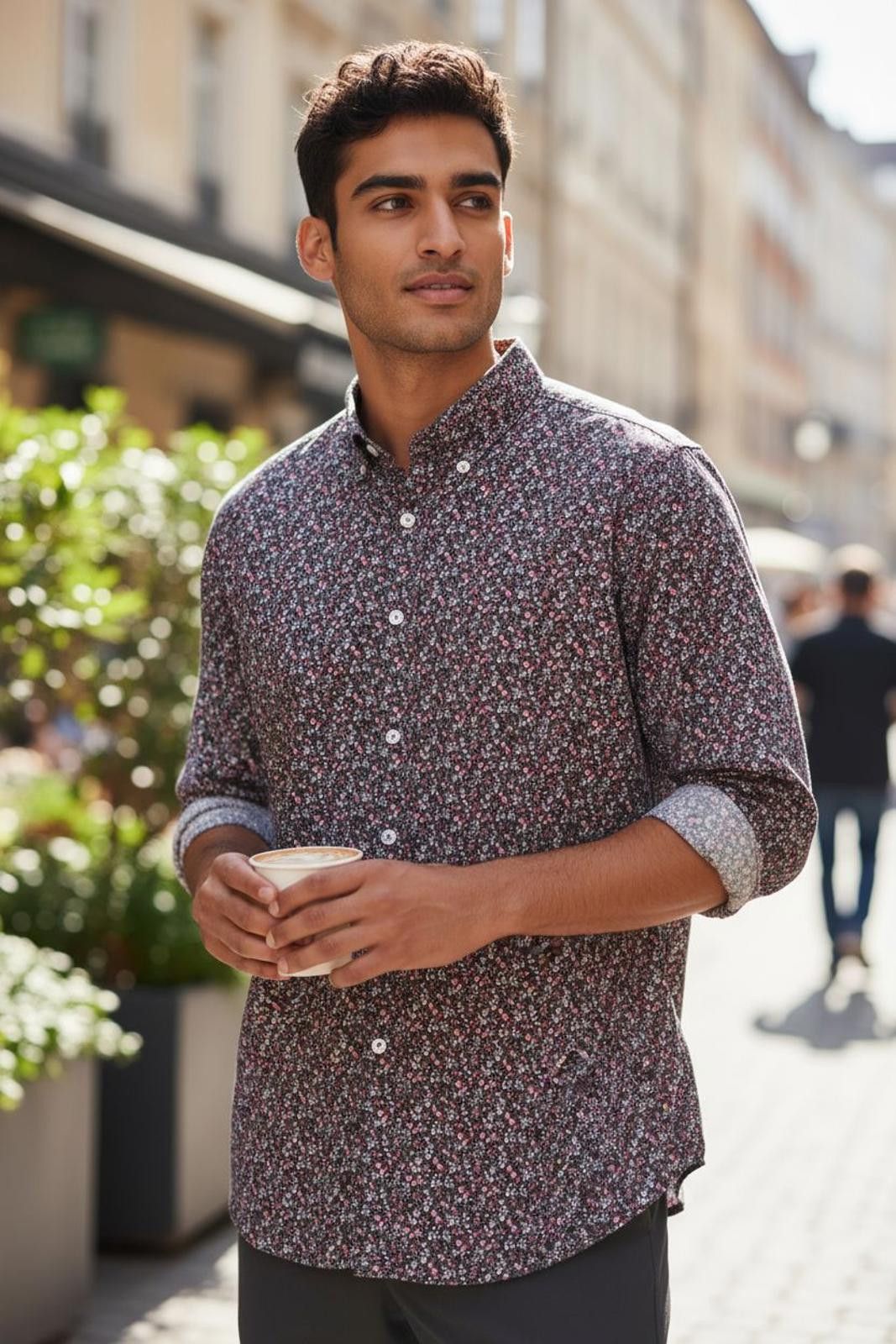 J.Crew J.Crew Men's Long Sleeve Button-Down Shirt with Floral Print Size US XL / EU 56 / 4 - 1 Thumbnail