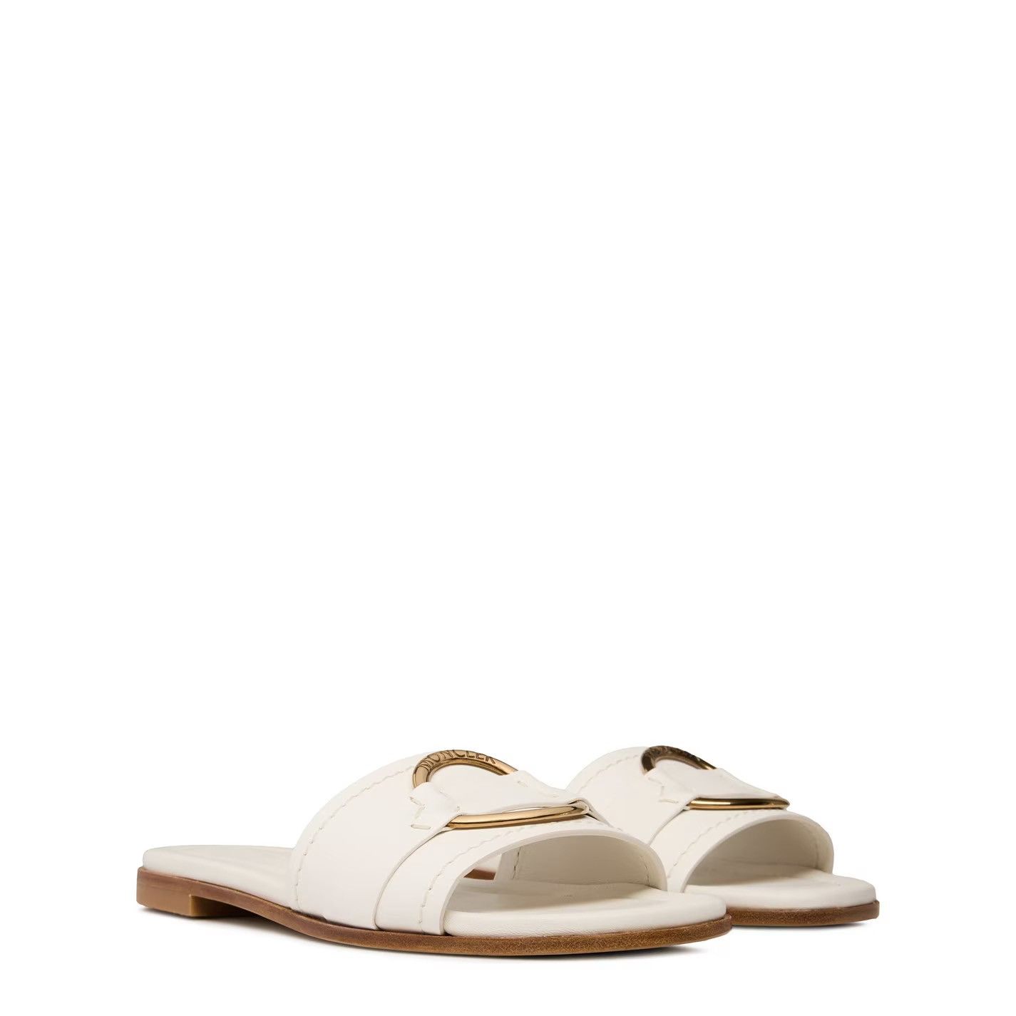 Moncler J1 09B 4C00160 M4097 032 Bell Leather Slide Sandals Size US 11 / IT 41 - 2 Thumbnail