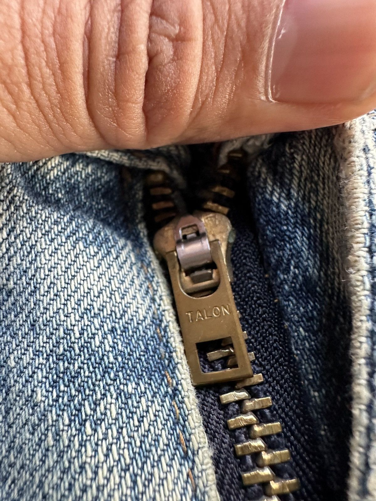 Levi's Vintage LVC 502 XX Crop Dirty Denim D477 Size US 32 / EU 48 - 14 Thumbnail
