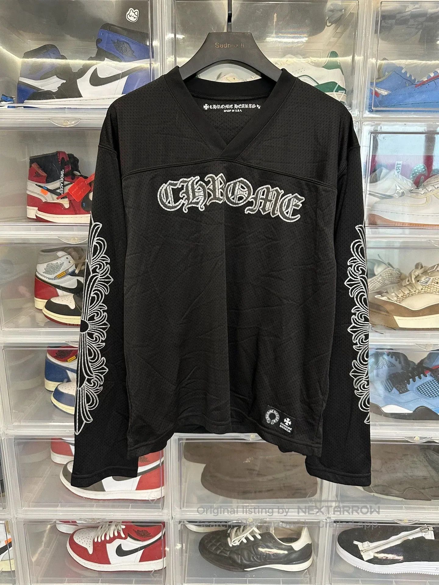 Chrome Hearts chrome hearts black long sleeve hockey jersey. Size US M / EU 48-50 / 2 - 1 Thumbnail