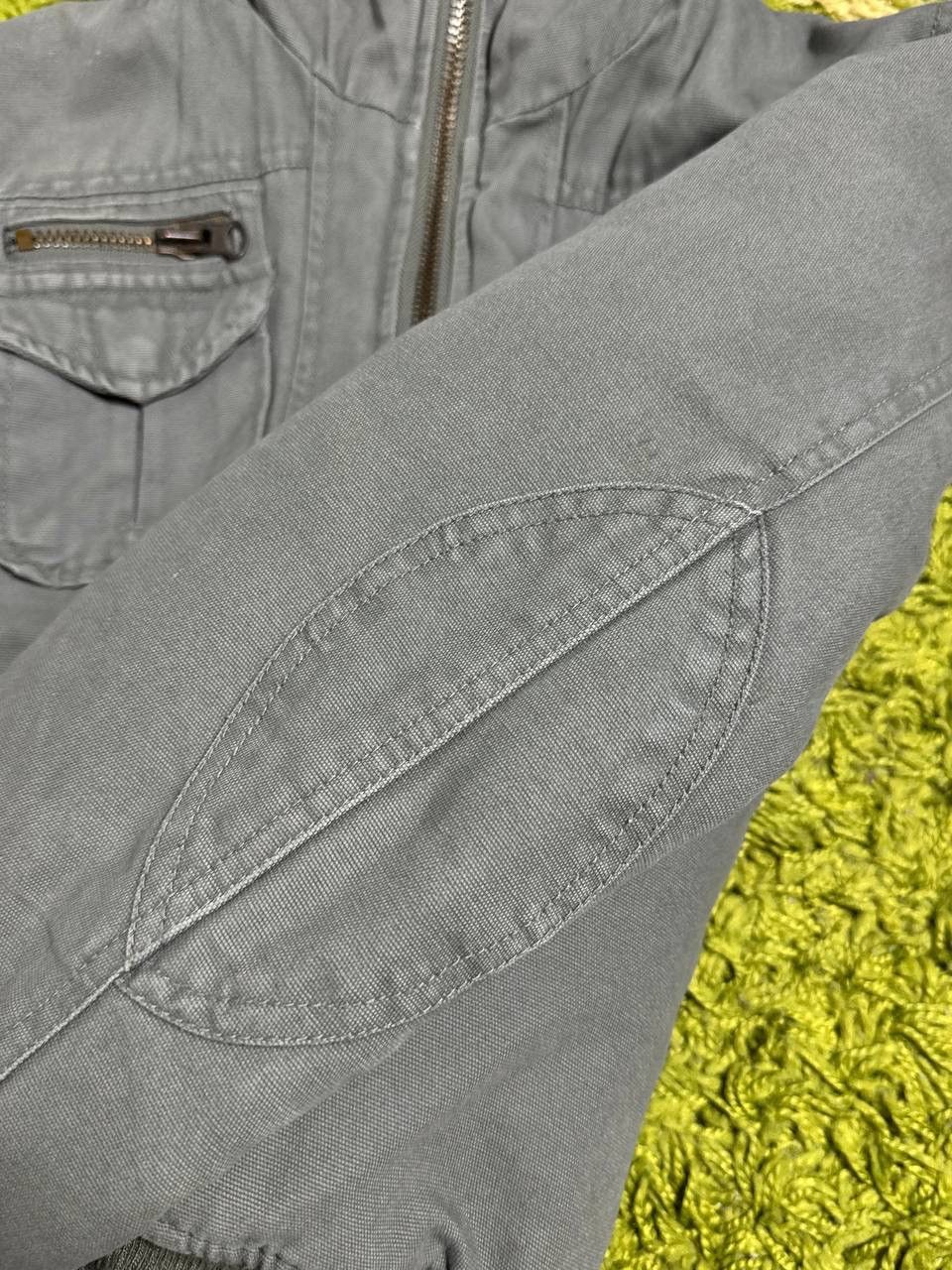 Japanese Brand Vintage Japanese Washed Cropped Fur LGB Style Bomber Jacket Size L / US 10 / IT 46 - 6 Thumbnail