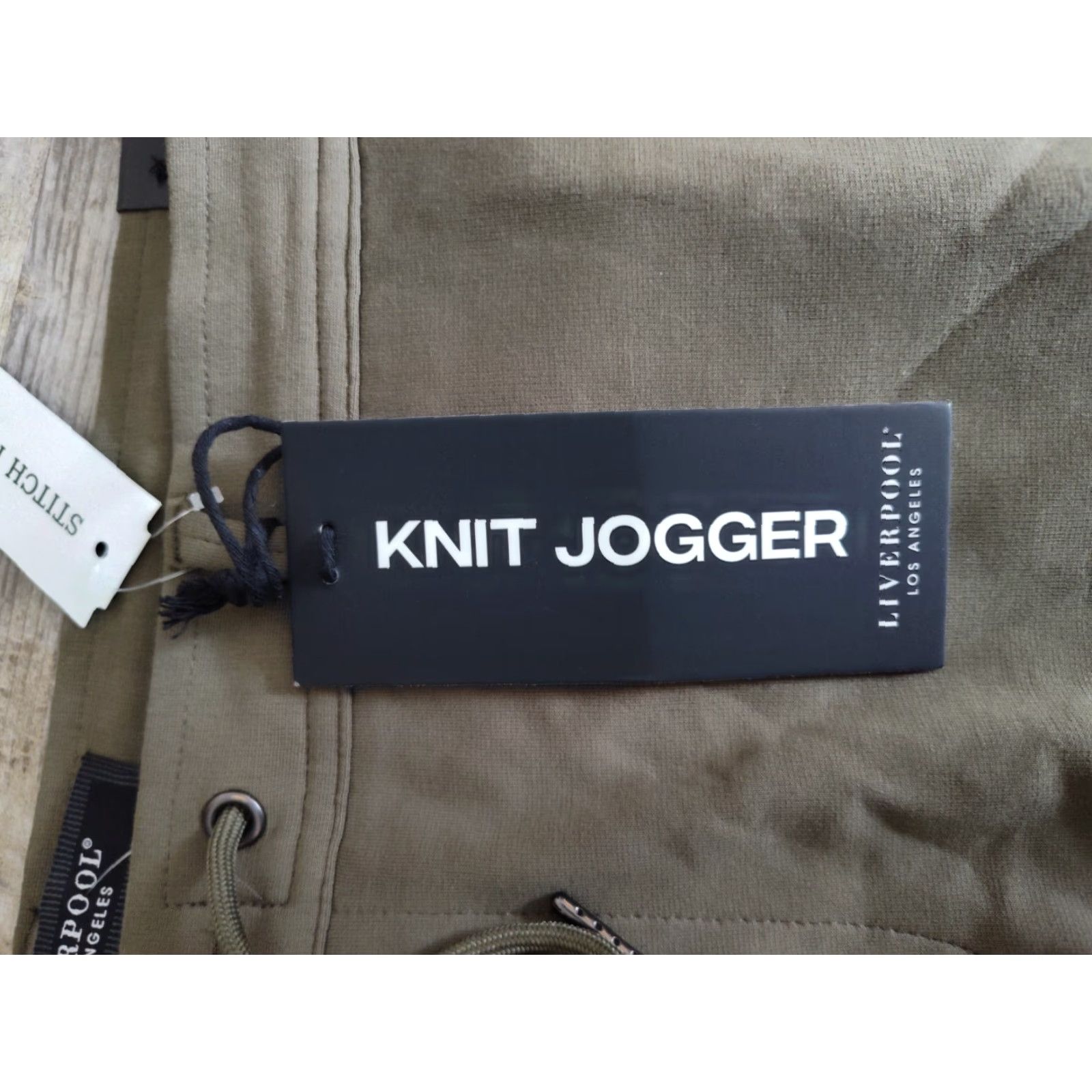 Vintage Liverpool Los Angeles Men's Slim Fit Knit Joggers Sage Green Size 42X30 NWT Size US 42 / EU 58 - 4 Thumbnail