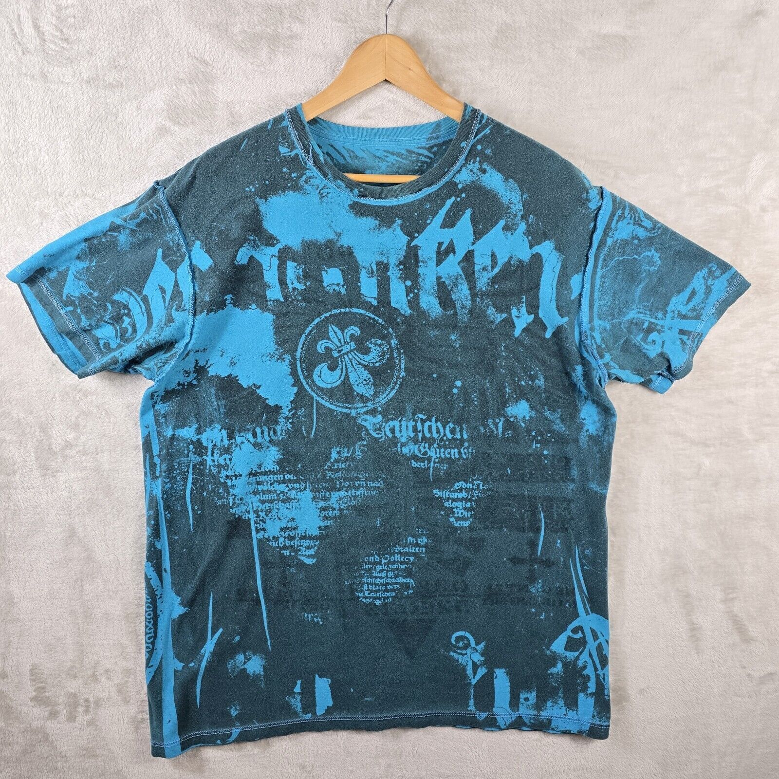 Other Vintage Reversible AOP Cyber Goth Shirt XL Affliction Style Size US XL / EU 56 / 4 - 7 Thumbnail
