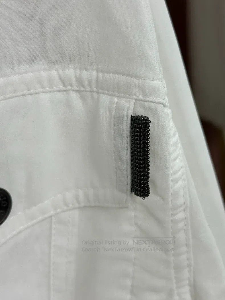 Brunello Cucinelli Brunello Cucinelli White Shirt Size XS / US 0-2 / IT 36-38 - 2 Thumbnail