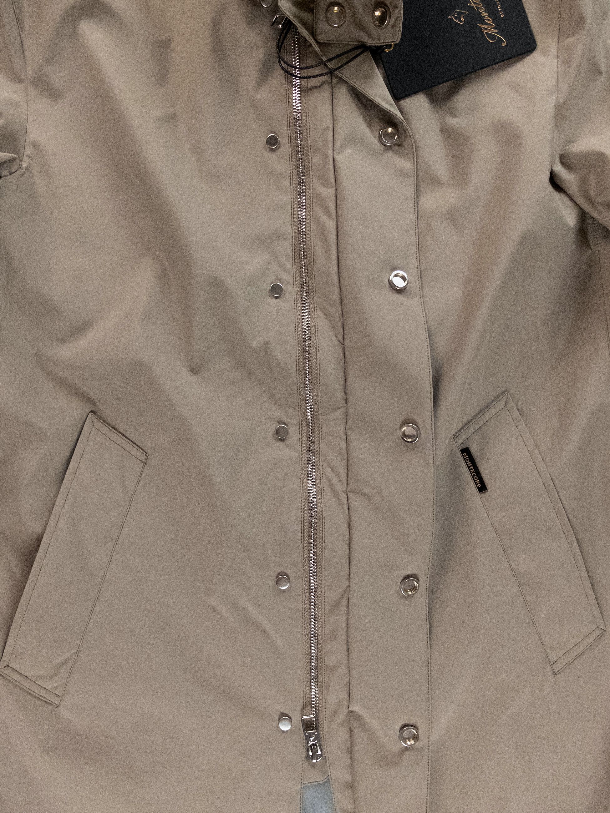Montecore MONTECORE Italy beige hooded nylon coat jacket Large Size US L / EU 52-54 / 3 - 8 Thumbnail