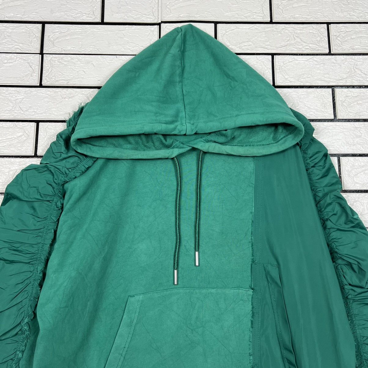 Diesel DIESEL Green Oversized Ruched Sleeve Hoodie #4260-C194 Size XS / US 0-2 / IT 36-38 - 2 Thumbnail