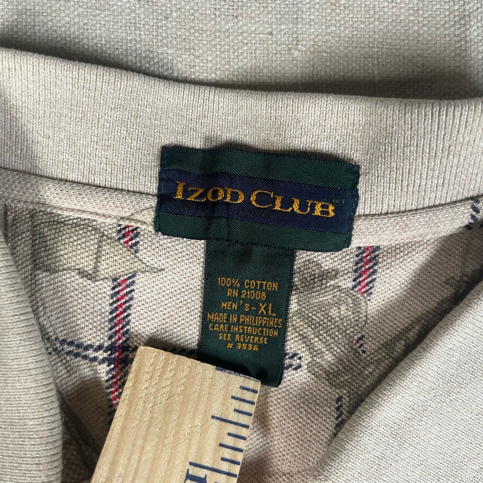 Izod Vintage 90s Rare IzodClub Mens XL Polo All Over Golf Pattern Size US XL / EU 56 / 4 - 7 Thumbnail
