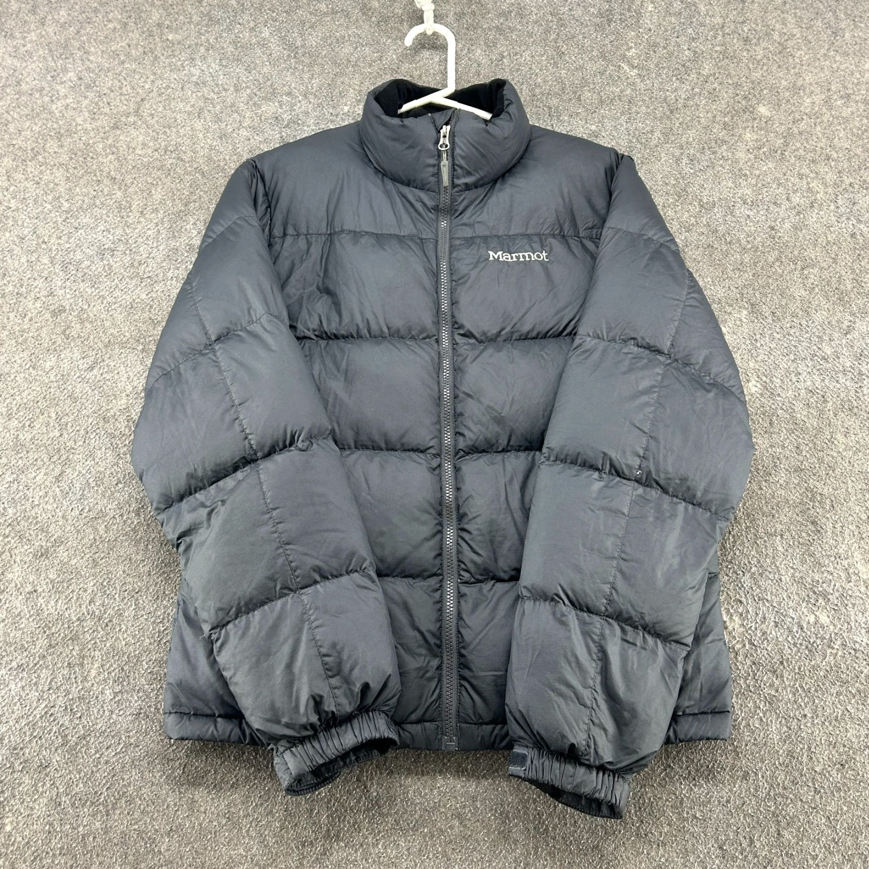 Marmot Marmot Mens Jacket Jacket Puffer Gray 90s Down Full Zip Marmot Logo Quilted Stand-Up Collar Regular Size S Chest 40 Vintage No Size US S / EU 44-46 / 1 - 2 Thumbnail