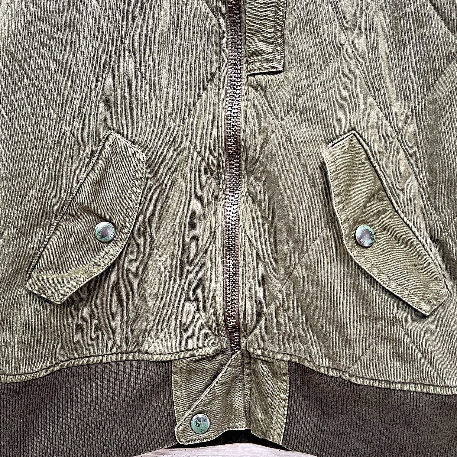 Polo Ralph Lauren POLO Ralph Lauren Quilt Flight Bomber Jacket Green Womens L Size L / US 10 / IT 46 - 4 Thumbnail