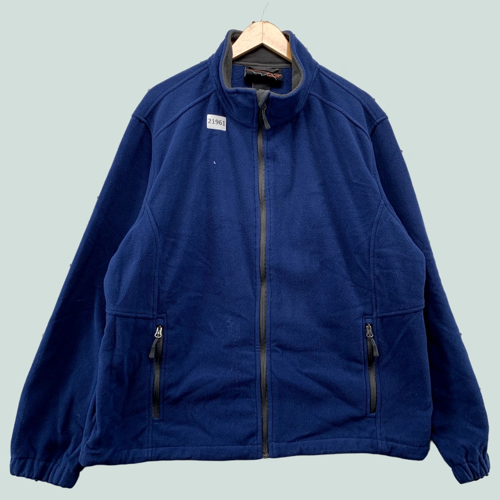 Free Country Free Country Fleece Full Zip Jacket Mens XL Blue Zipper Pockets 25x29 Size US XL / EU 56 / 4 - 1 Thumbnail