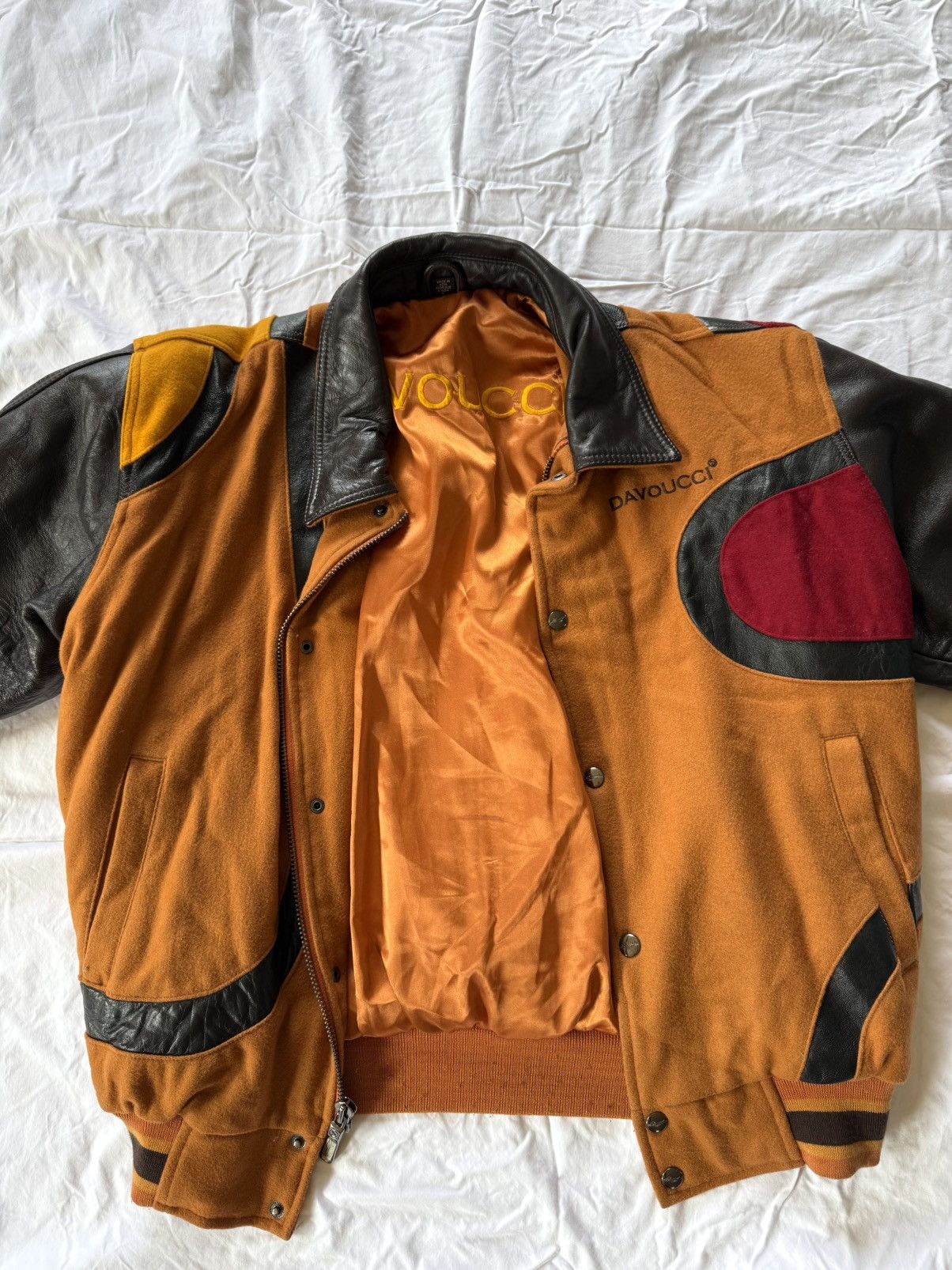 Other Orange and Black Bomber Jacket with Stand-up Collar Size US L / EU 52-54 / 3 - 1 Thumbnail