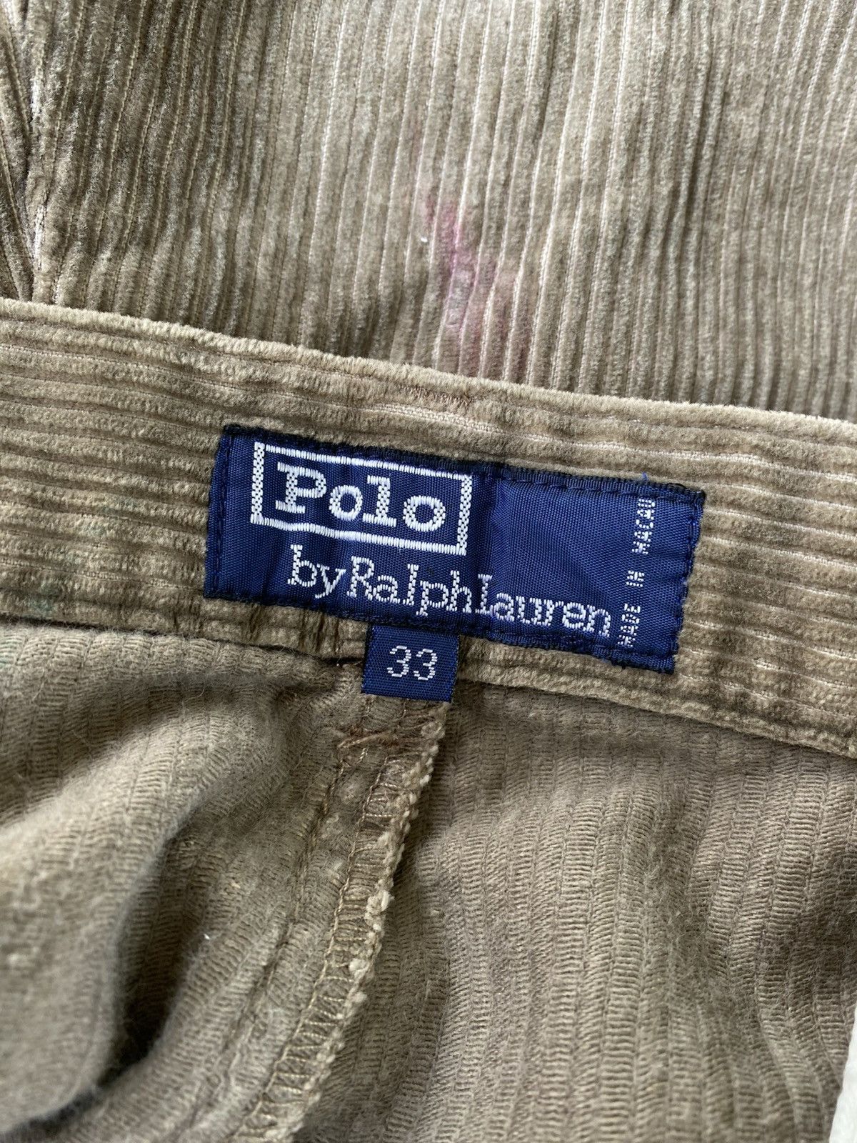 Polo Ralph Lauren Vintage 1990’s Polo Cords Ralph Lauren corduroy Size US 33 - 10 Thumbnail