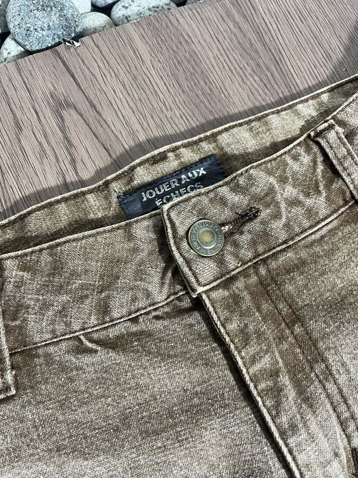 If Six Was Nine × Japanese Brand × Vintage Jouer Aux Echecs flare mudwash jeans rare design Size US 31 - 8 Thumbnail