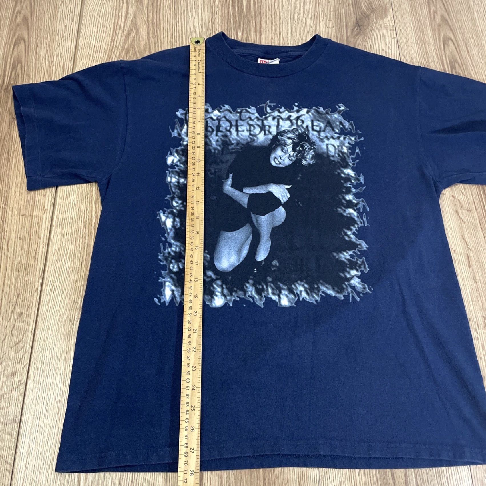 Hanes VINTAGE Tina Turner Tour Shirt Adult L Blue 90s Graphic Double-Sided Mens Size US L / EU 52-54 / 3 - 4 Thumbnail