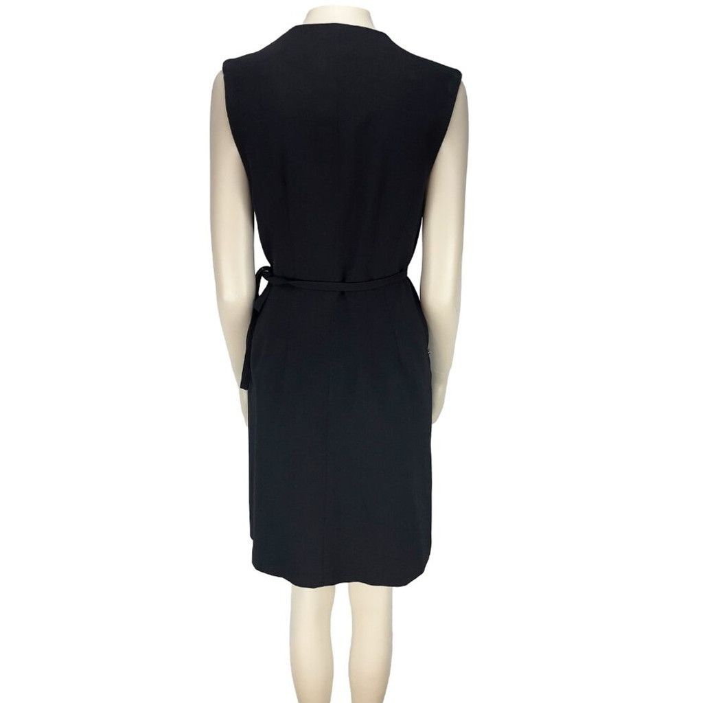Other LIDA BADAY 100% Wool Adjustable Wrap Office Black Dress sz M Size M / US 6-8 / IT 42-44 - 7 Thumbnail