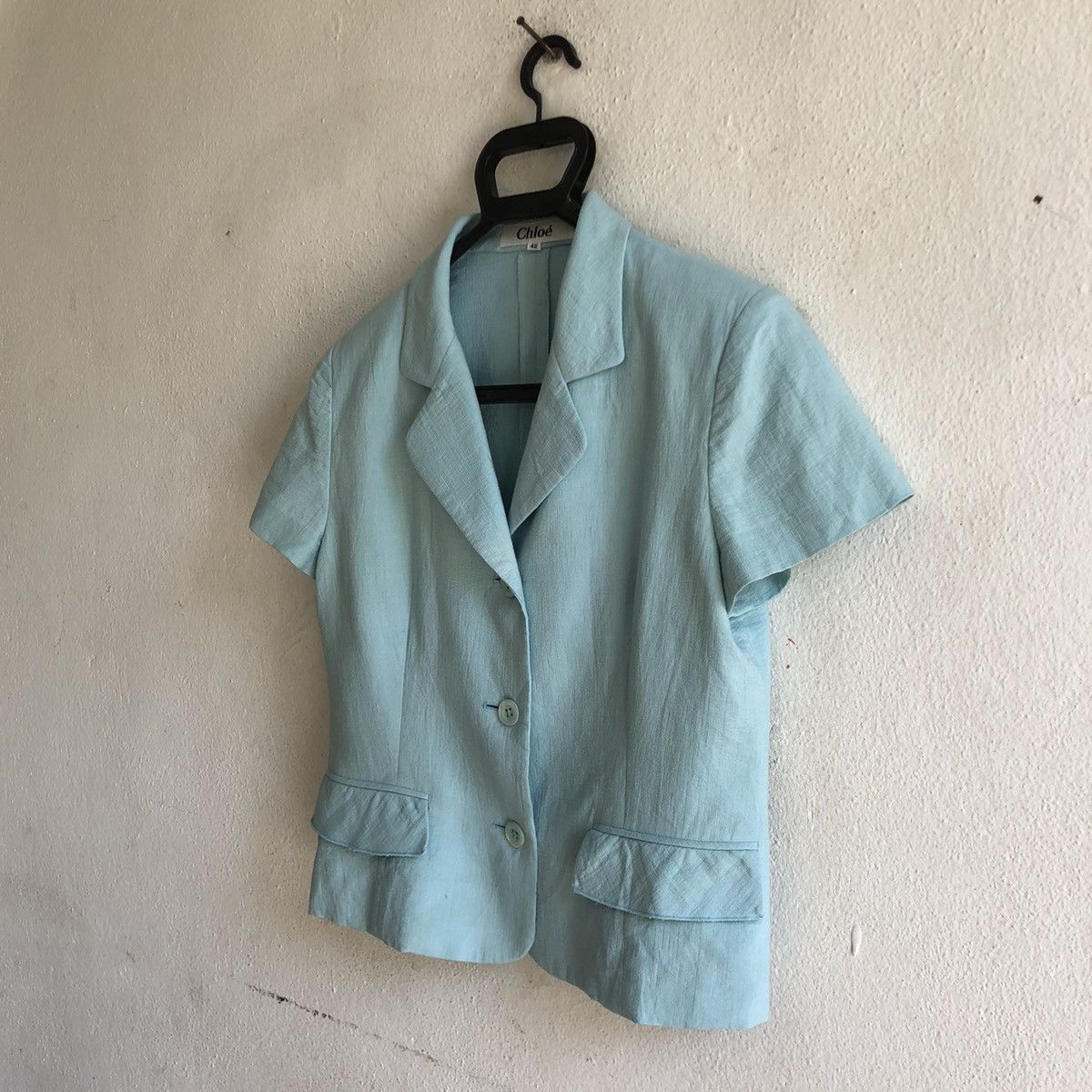 Chloe × Vintage vintage CHLOE short sleeve blazer Size M / US 6-8 / IT 42-44 - 3 Thumbnail