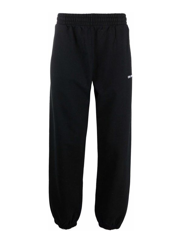 Off-White o1in1s0225 Q:1 / For All Slim Sweatpants & Joggers in Black Size US 32 / EU 48 - 1 Thumbnail