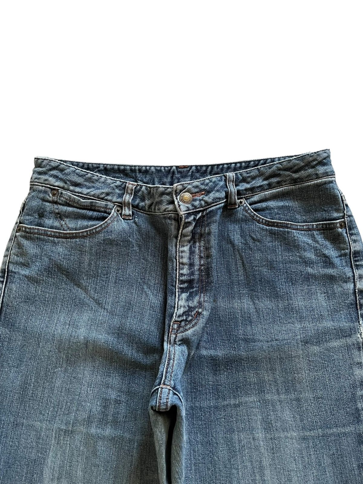 Japanese Brand SALES🔥Vintage Japanese Brand Flare Faded Wash Western Jeans Size 33" - 4 Thumbnail